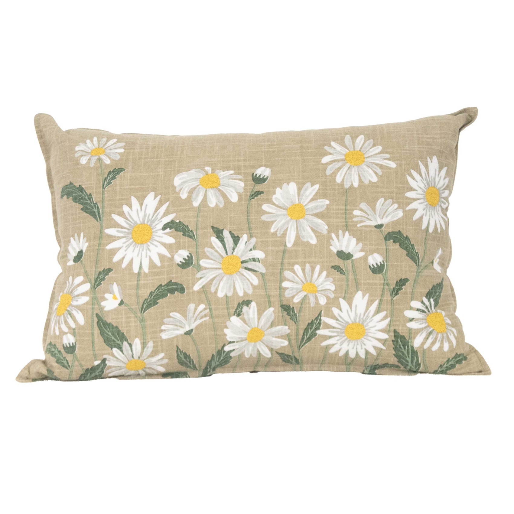 Coussin décoratif en coton motif marguerite — vue 5
