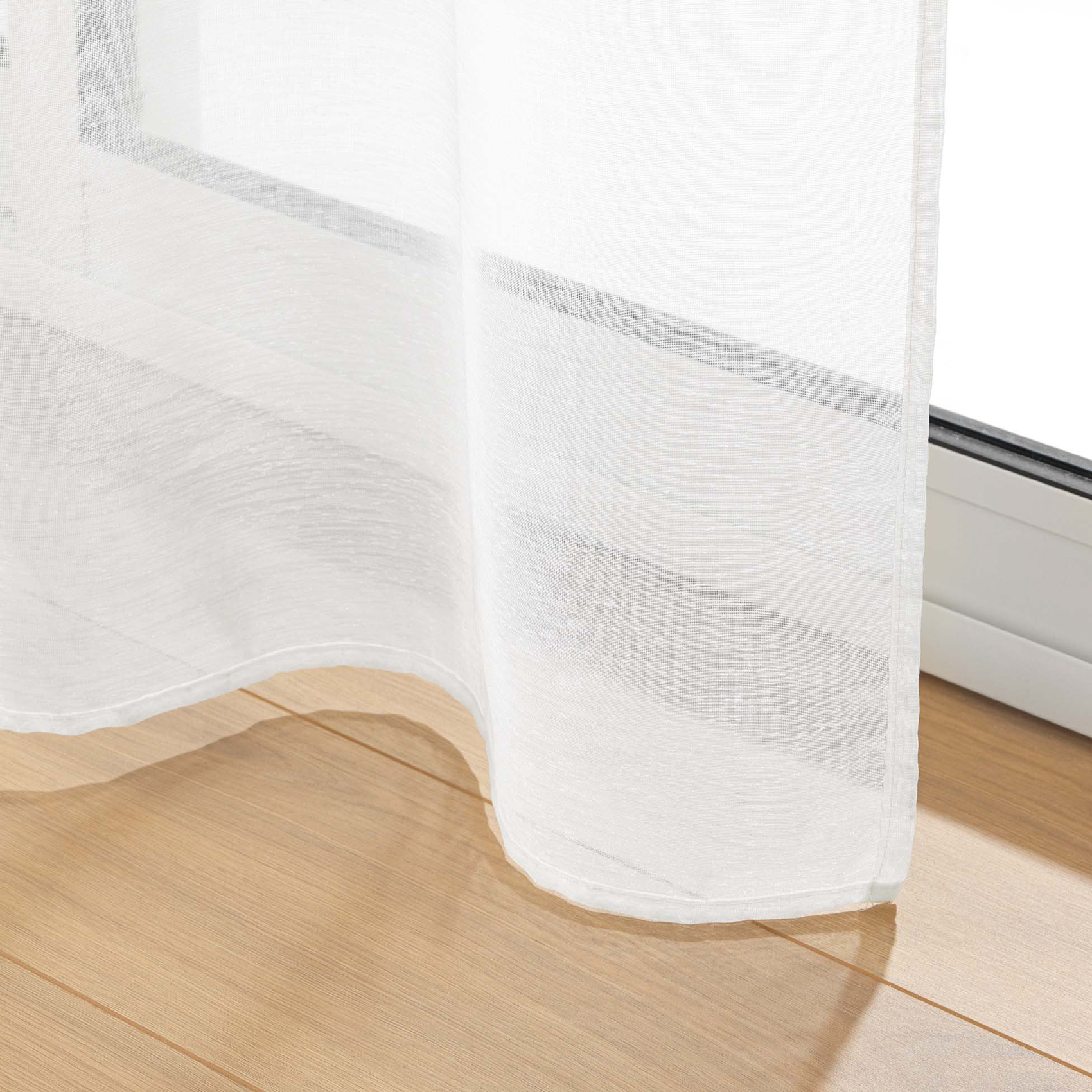 Voilage blanc fluide transparent — vue 4