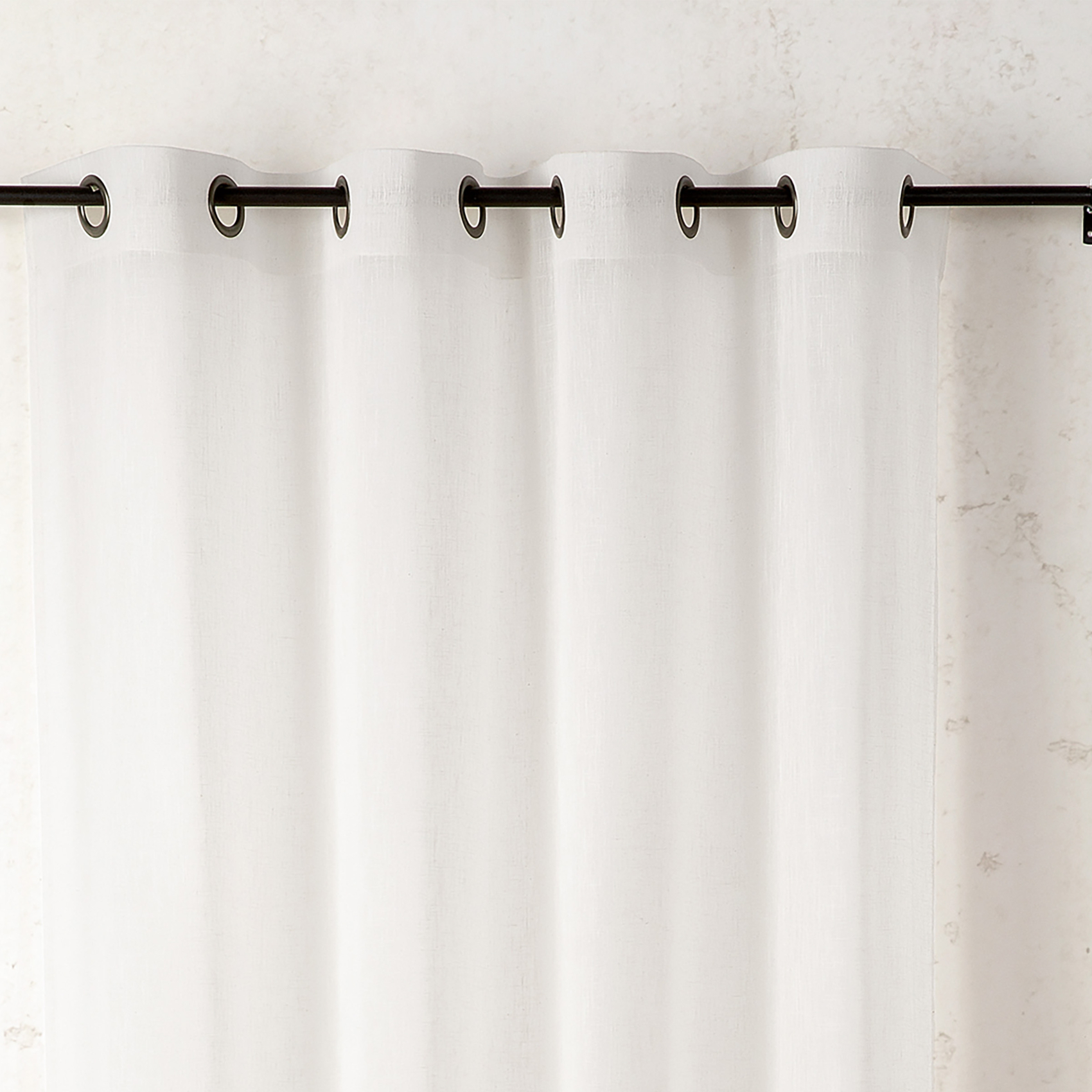 Voilage en polycoton chiné — vue 4