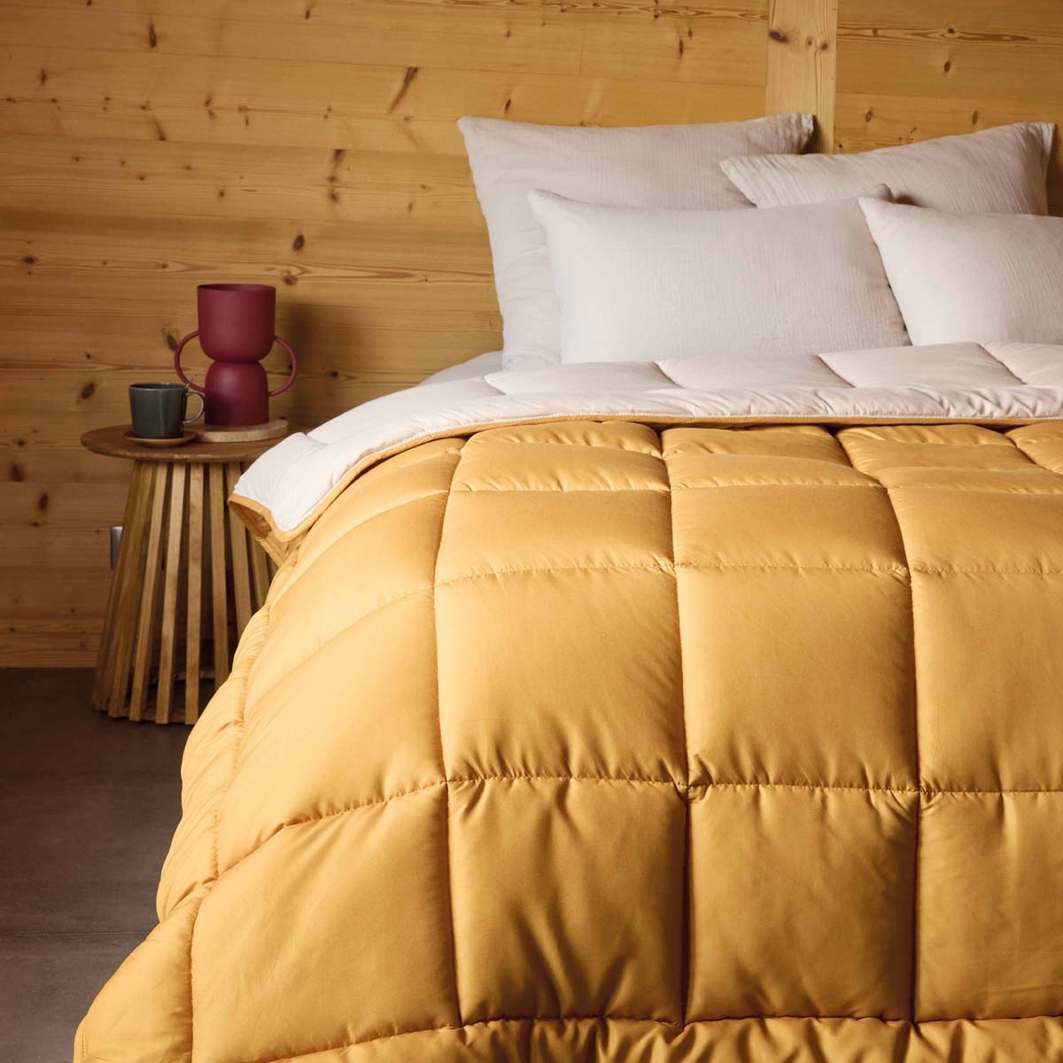 Couette chaude microfibre bicolore 400 gr/m2 — vue 4