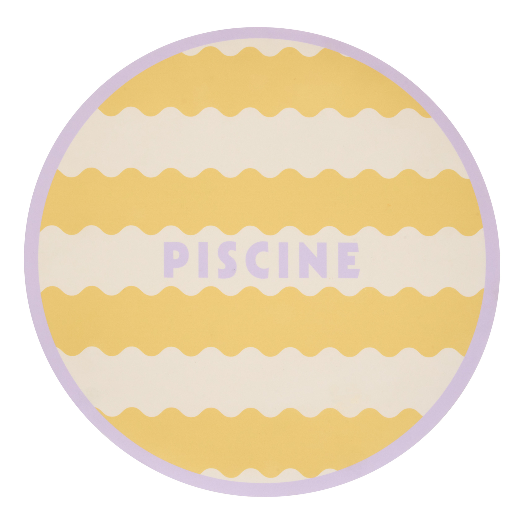 Set de table rond piscine