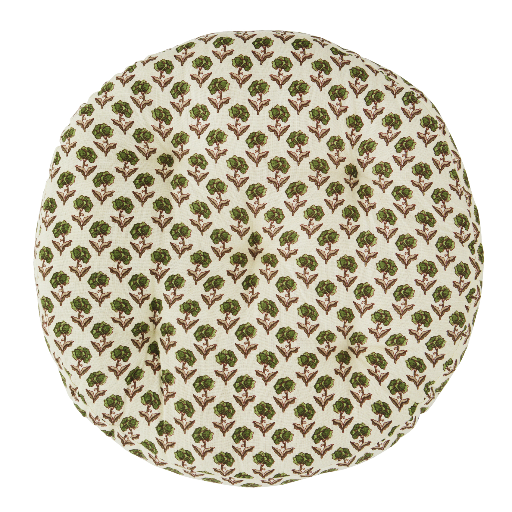 Galette de chaise ronde 100% coton végétal MADAM STOLTZ