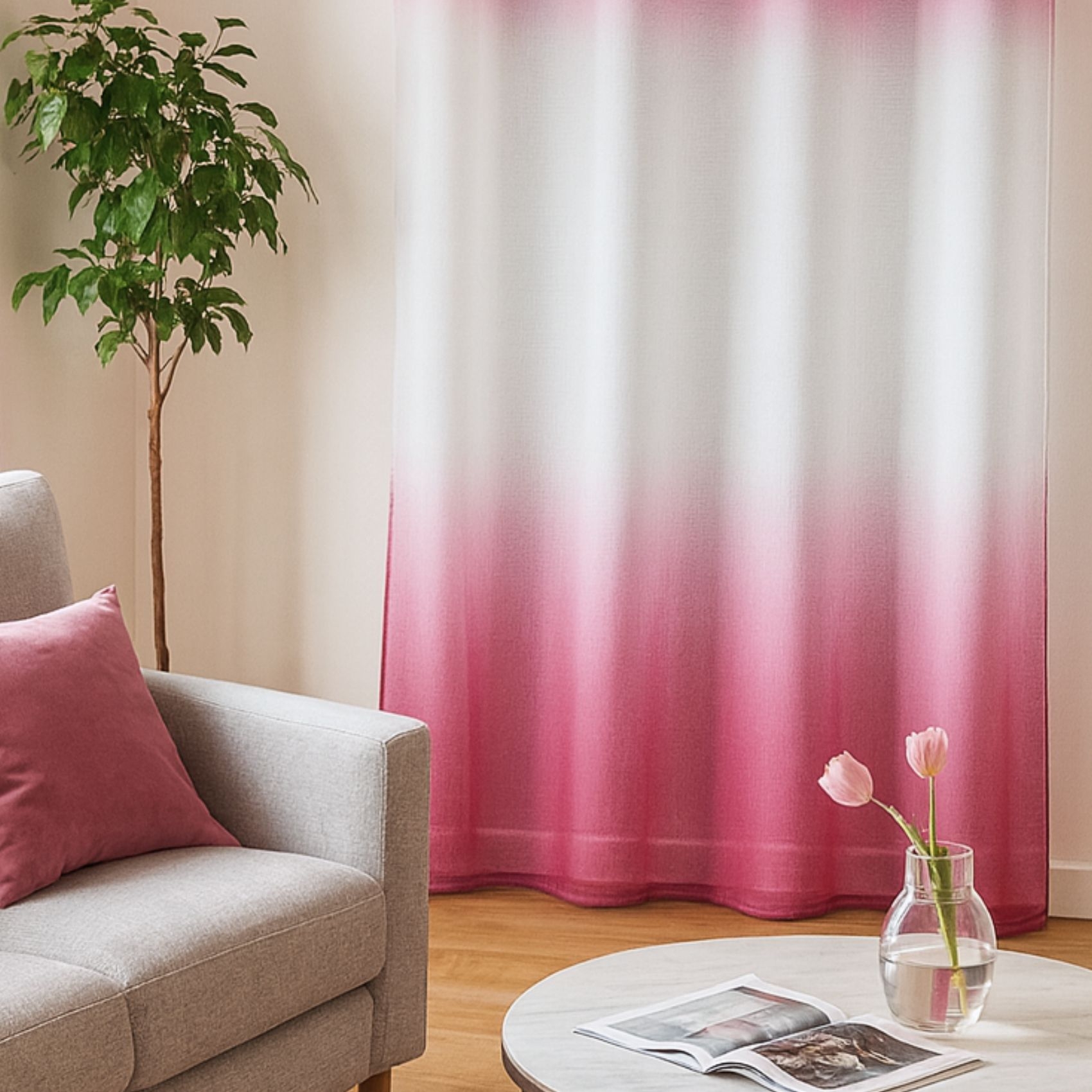 Voilage tie and dye coloré — vue 4