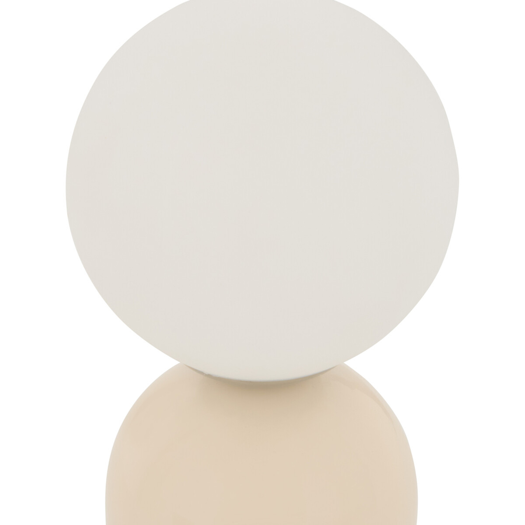 Lampe à poser avec globe opalin et base en acier — vue 4