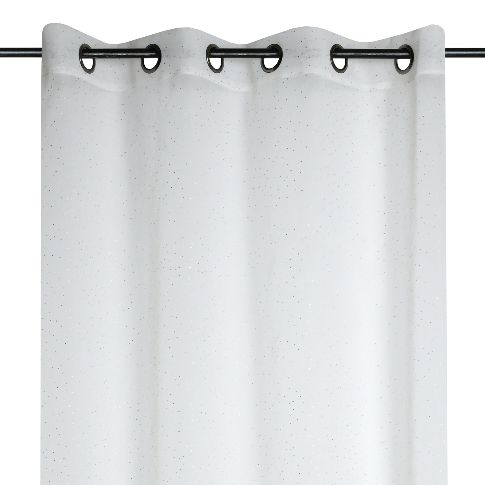 Voilage finitions dorées à oeillets