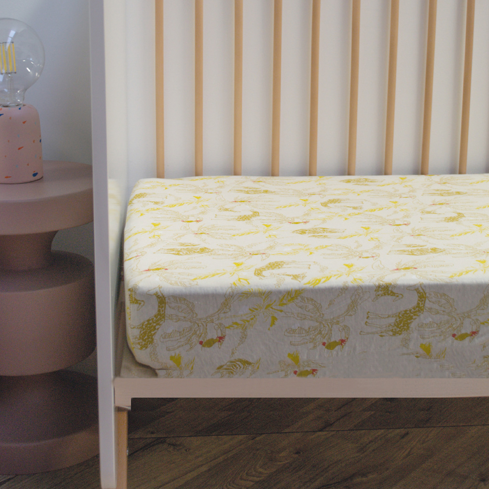 Drap housse Jersey enfant imprimé animaux de la savane — vue 4