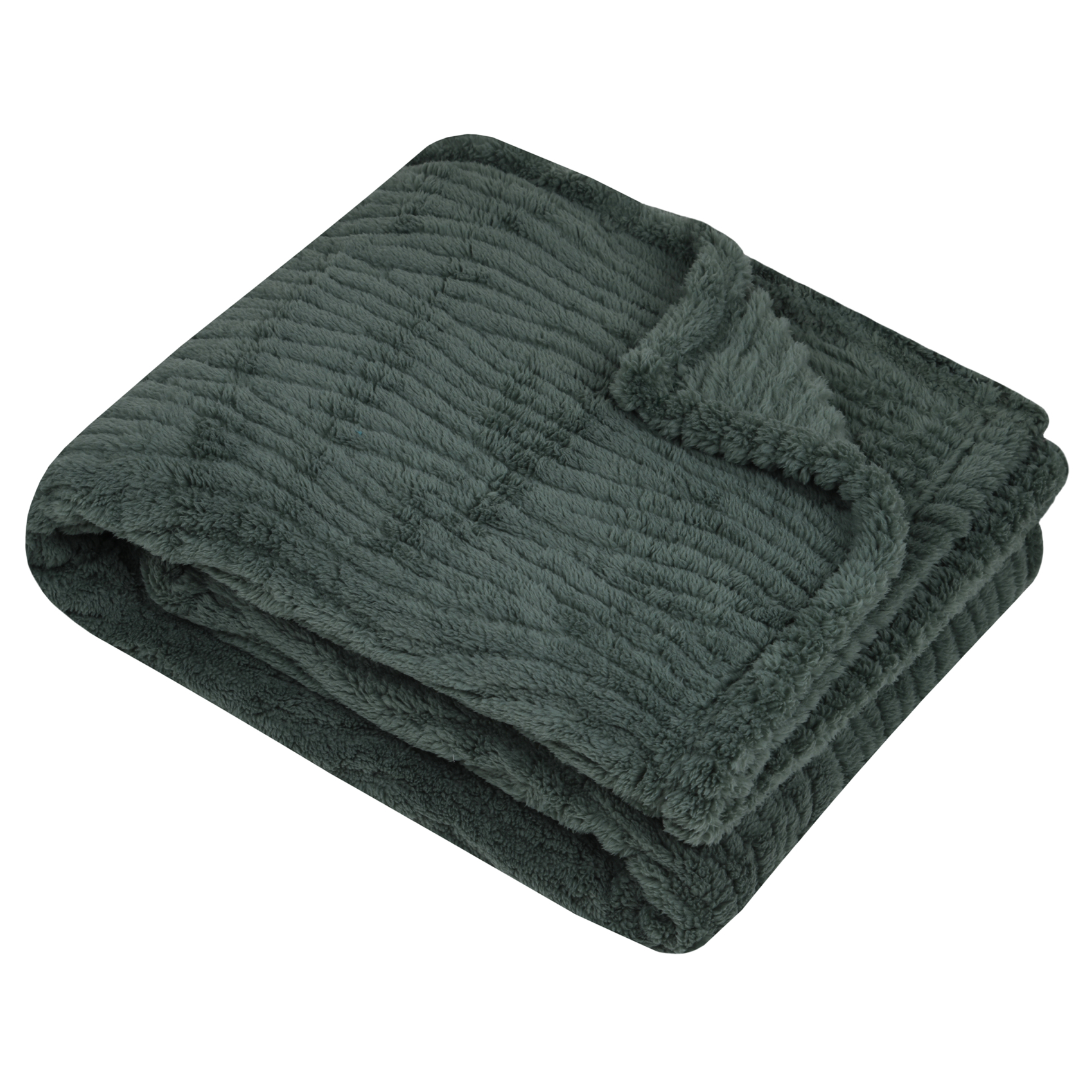 Plaid doux à vaguelettes