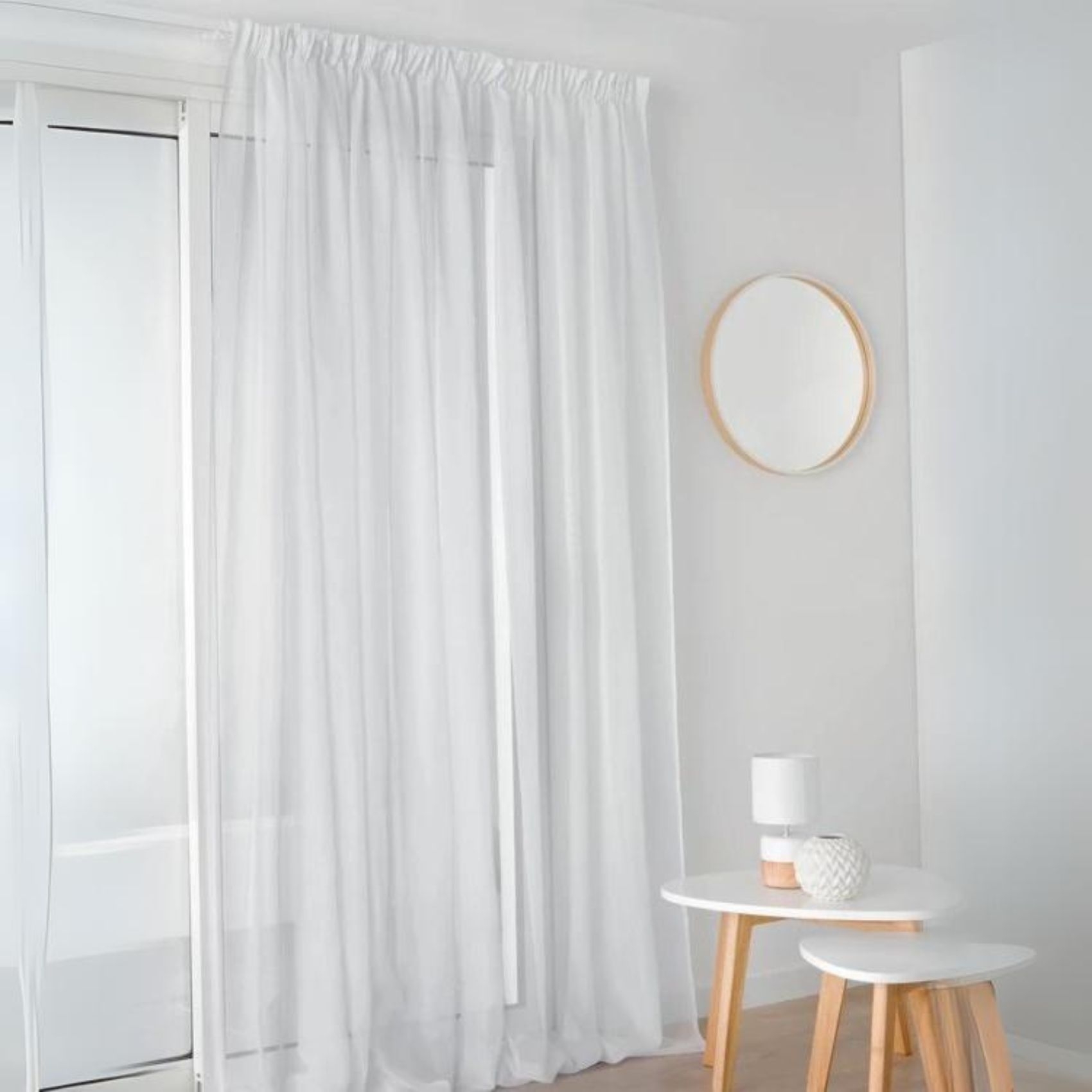 Voilage  galon fronceur uni