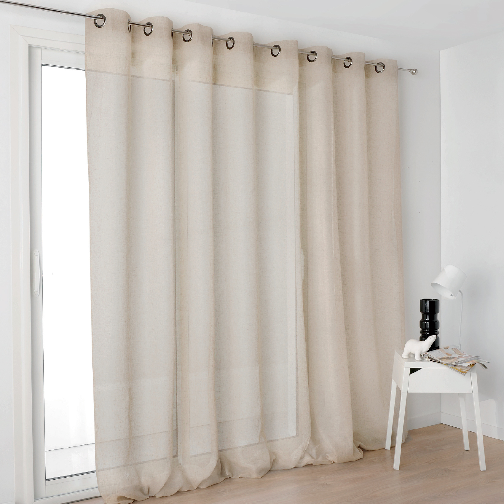 Voilage grande largeur semi-transparent — vue 6
