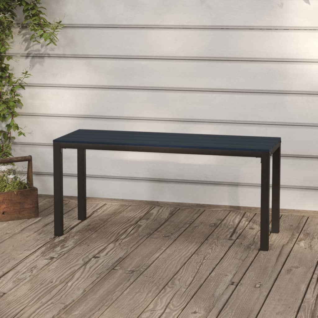 Banc de jardin acier — vue 5