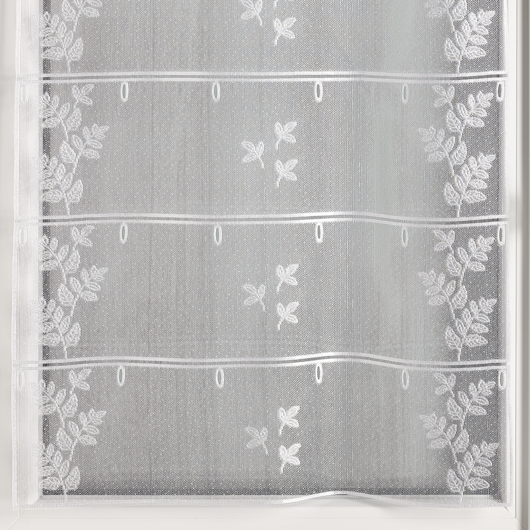 Modulable en maille brodée motif feuilles — vue 3