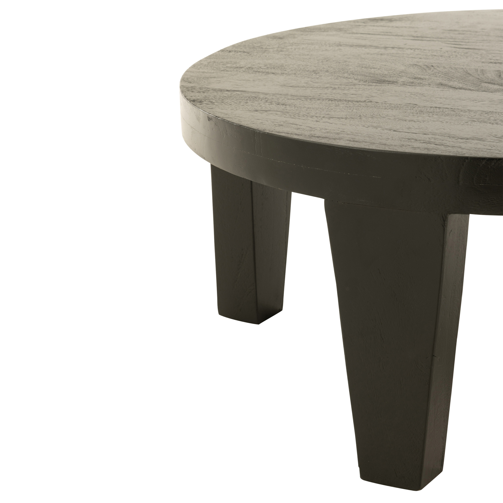 Table basse ronde en bois de manguier — vue 5