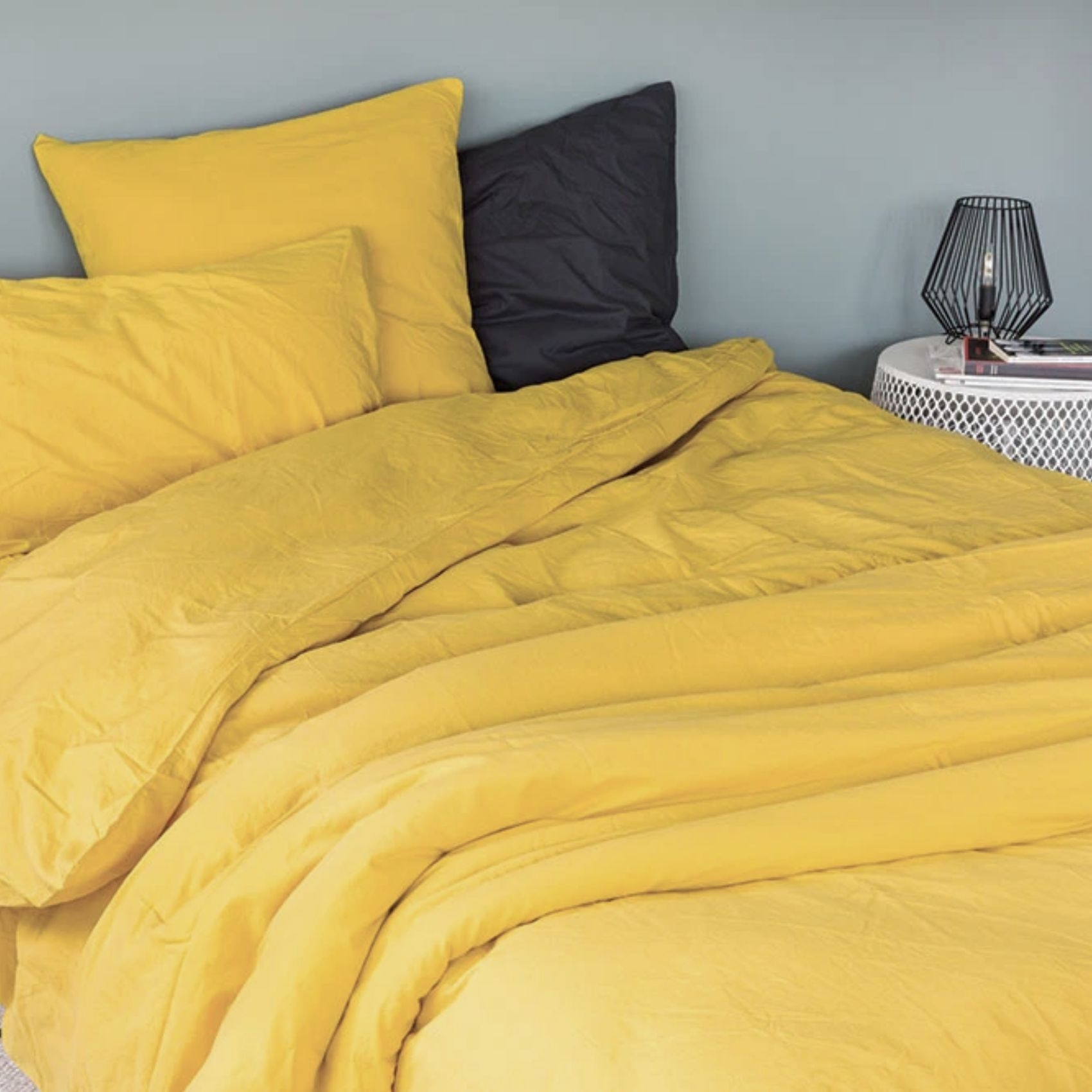 Housse de couette coton Lavé Oekotex