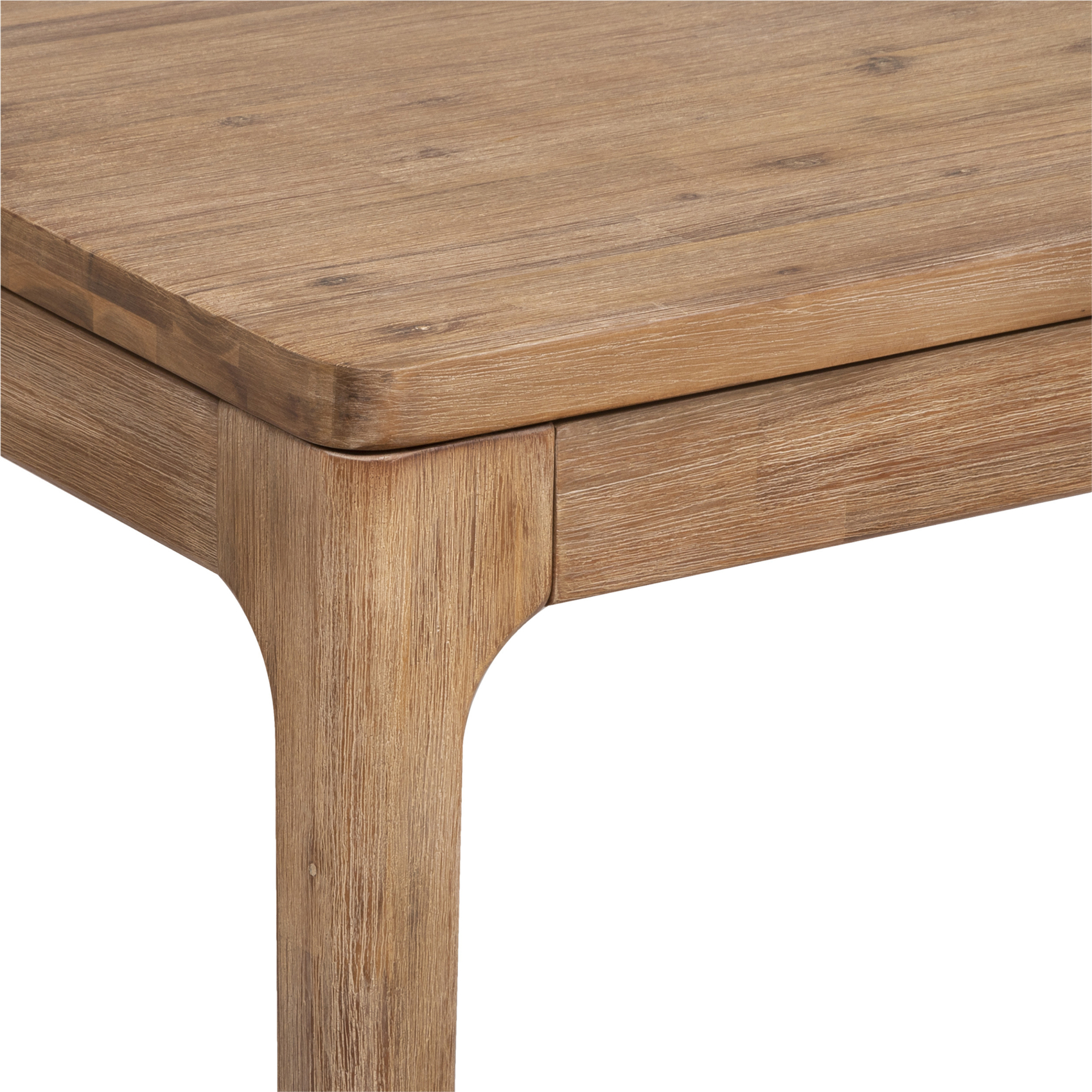 Table à manger extensible en acacia massif avec allonges — vue 6