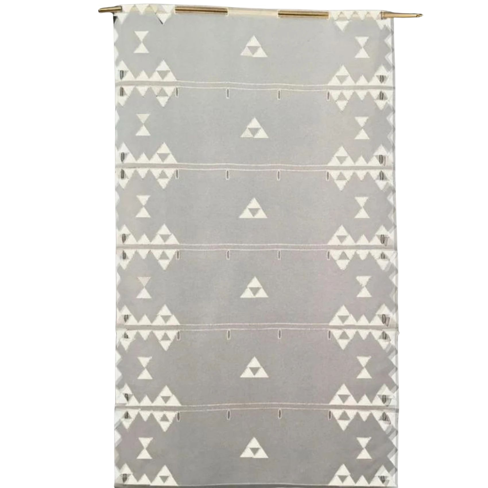 Petit voilage de fenêtre broderie triangle — vue 3