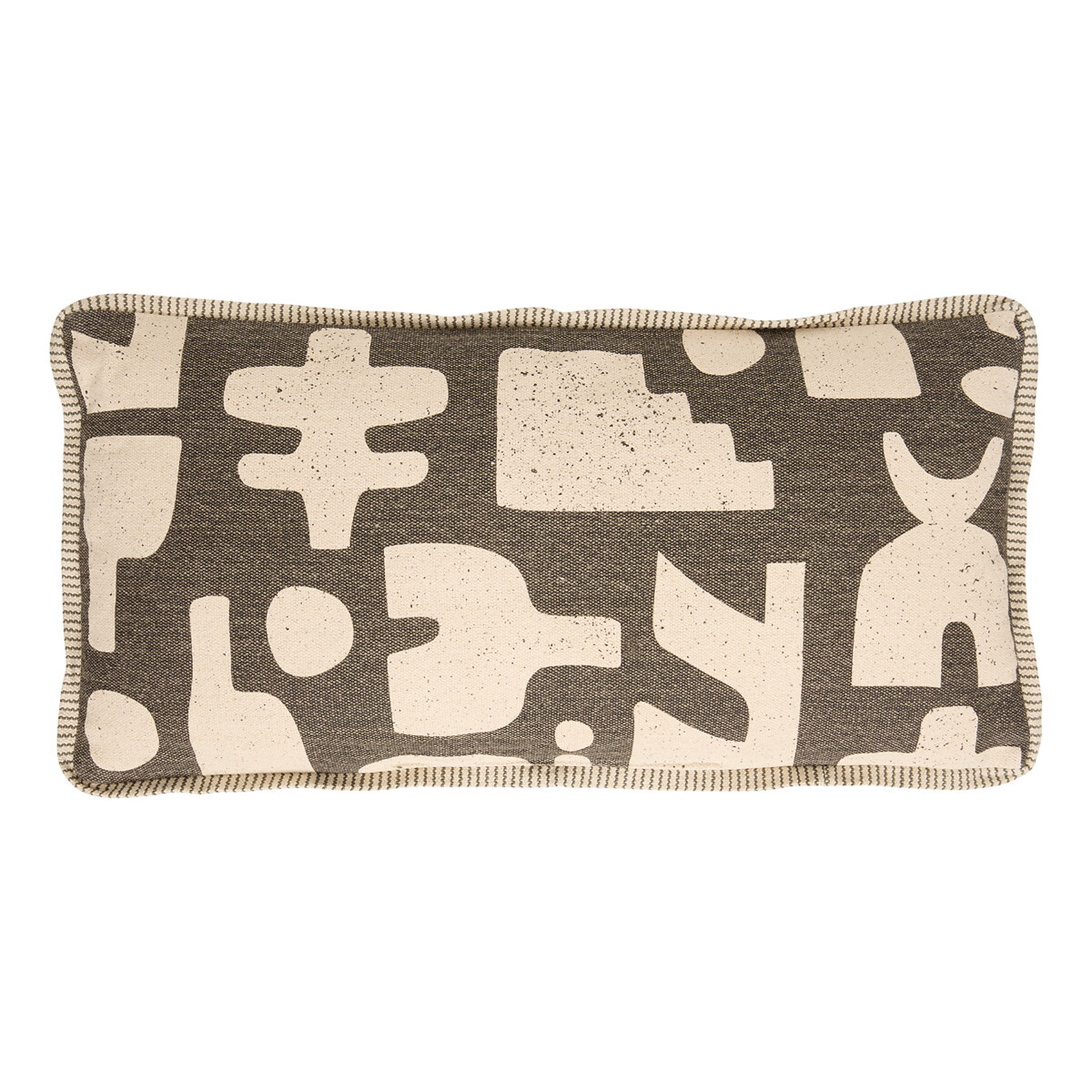 Coussin rectangulaire à motifs abstraits