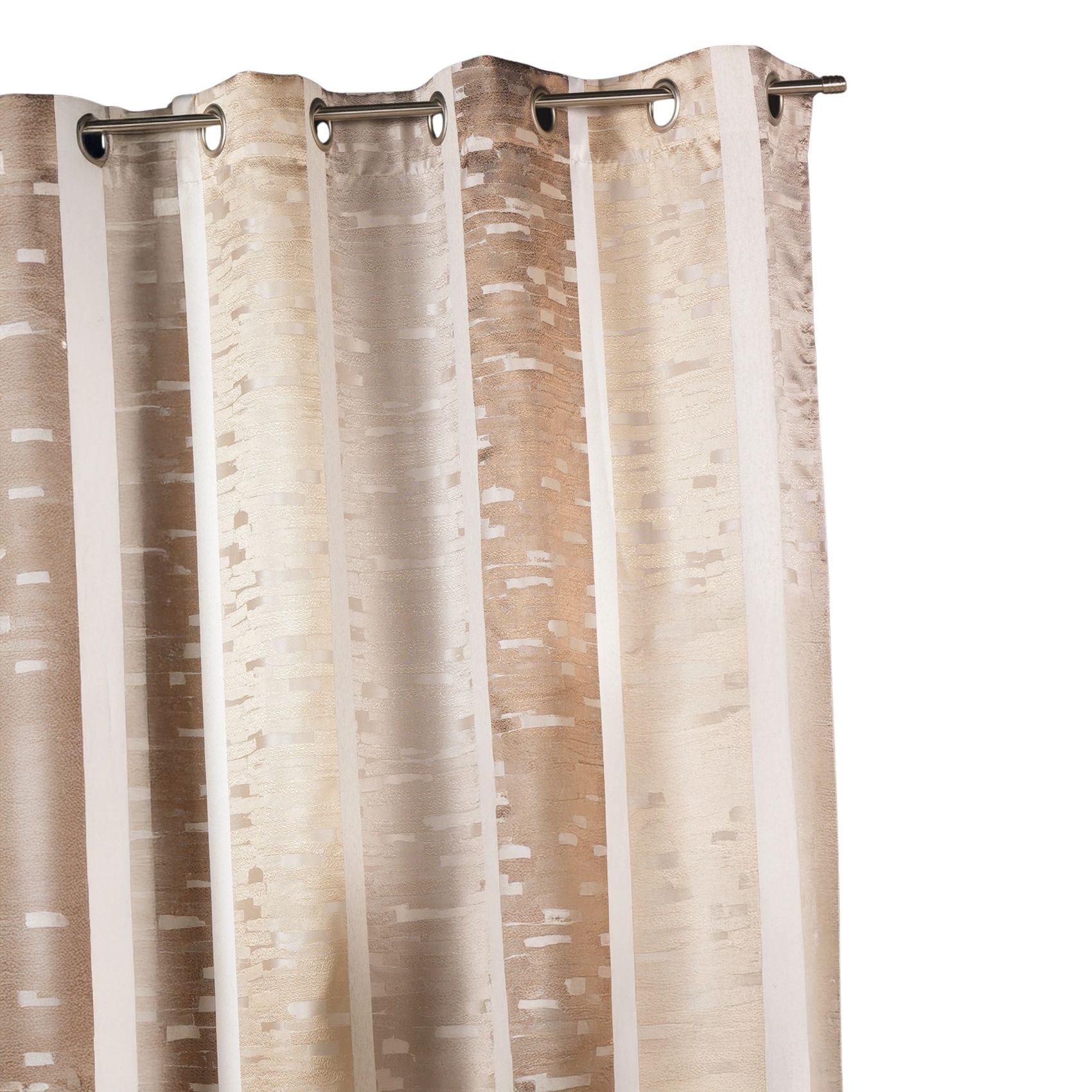 Rideau jacquard à rayures verticales colorées — vue 4