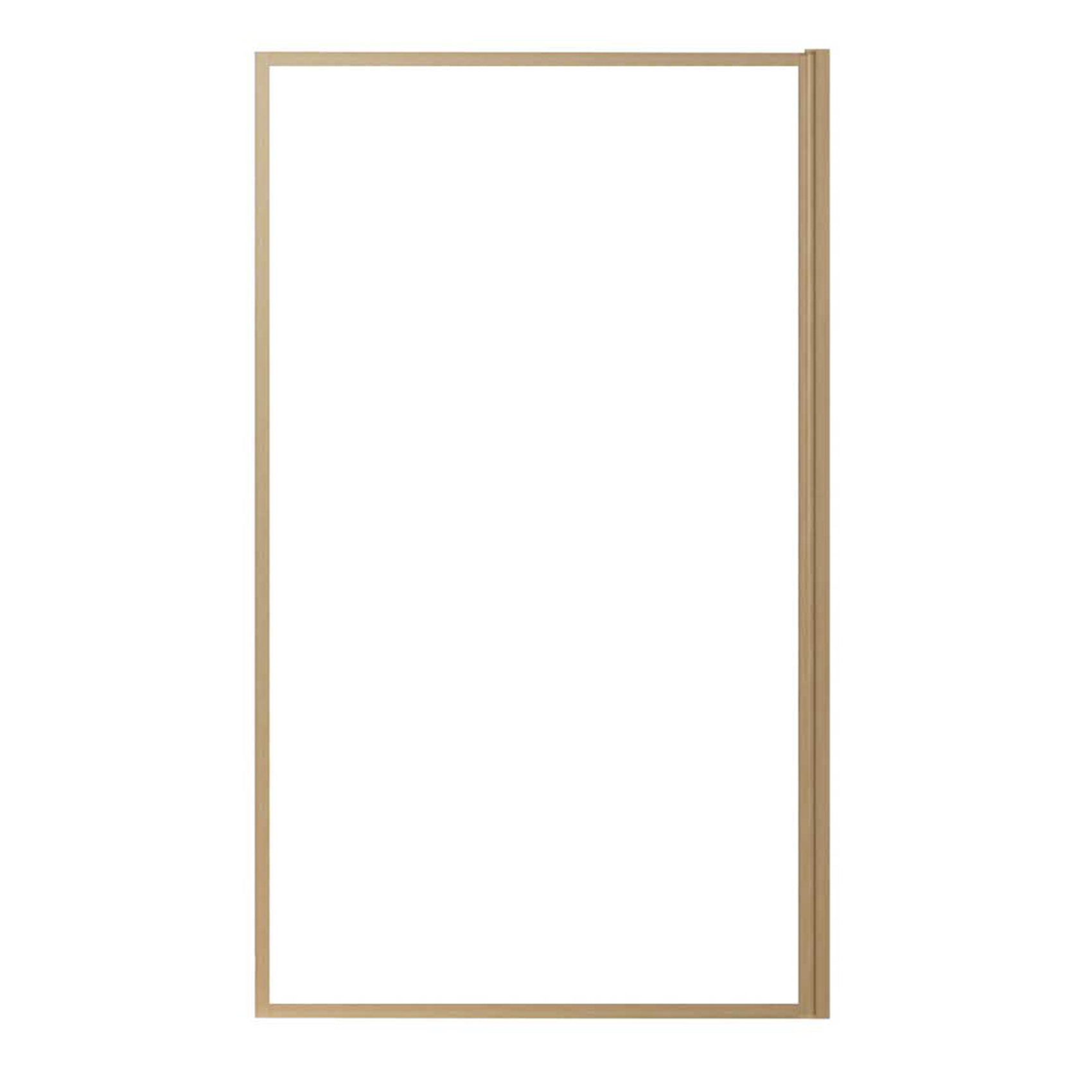 Pare-baignoire rabattable en verre trempé avec cadre aluminium effet bois