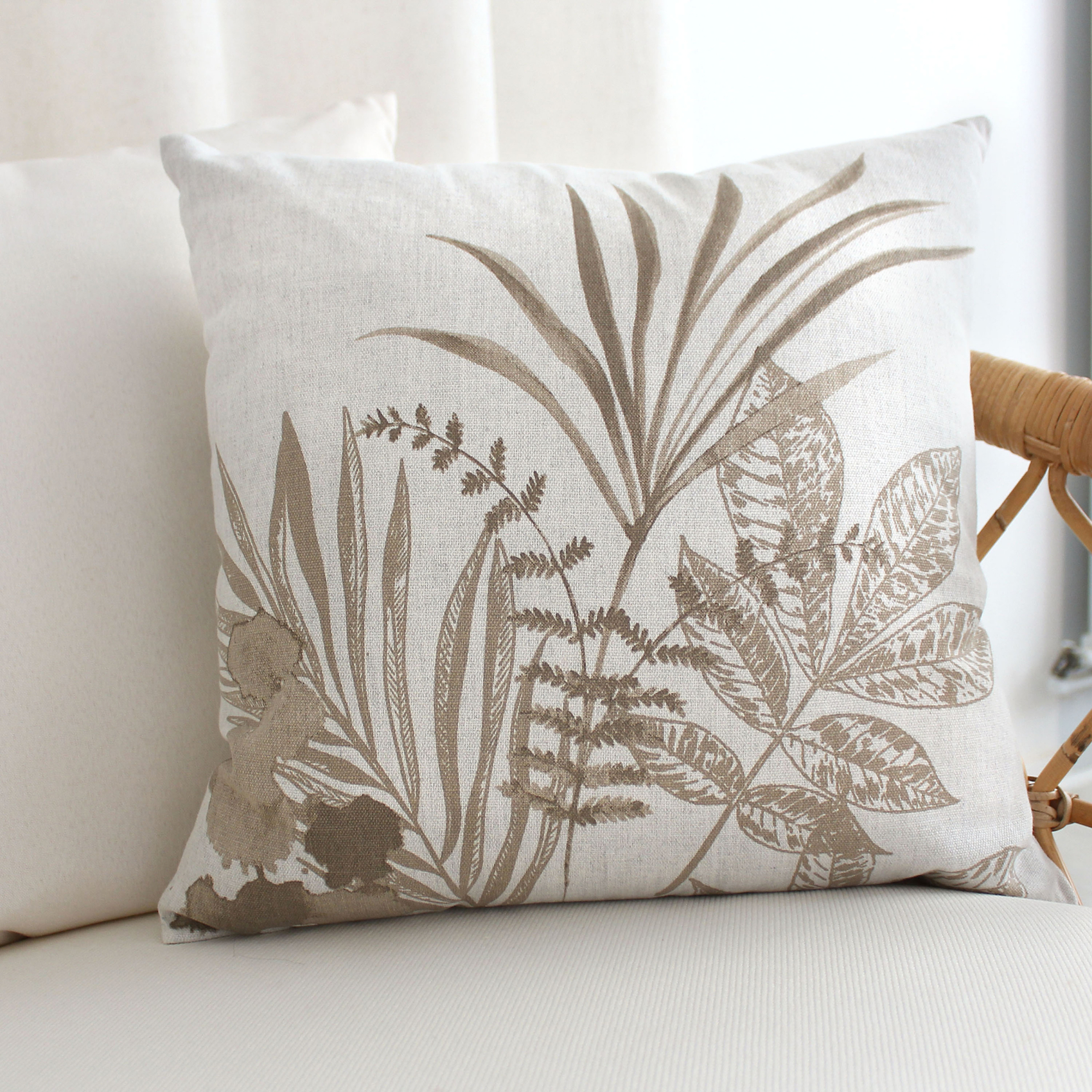 Coussin carré motif nature — vue 4