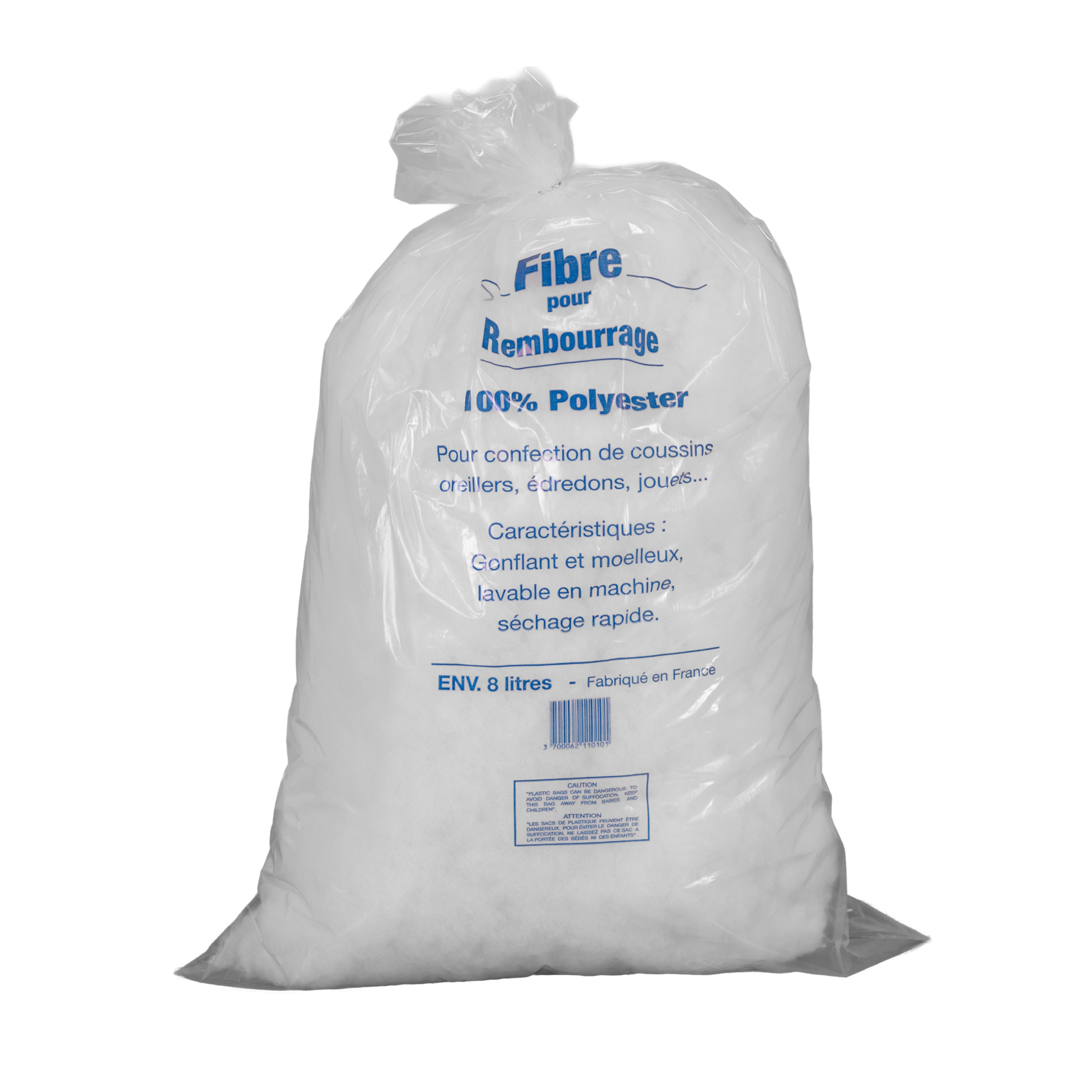 Sac de rembourrage 460 gr Oekotex Fabriqué en France