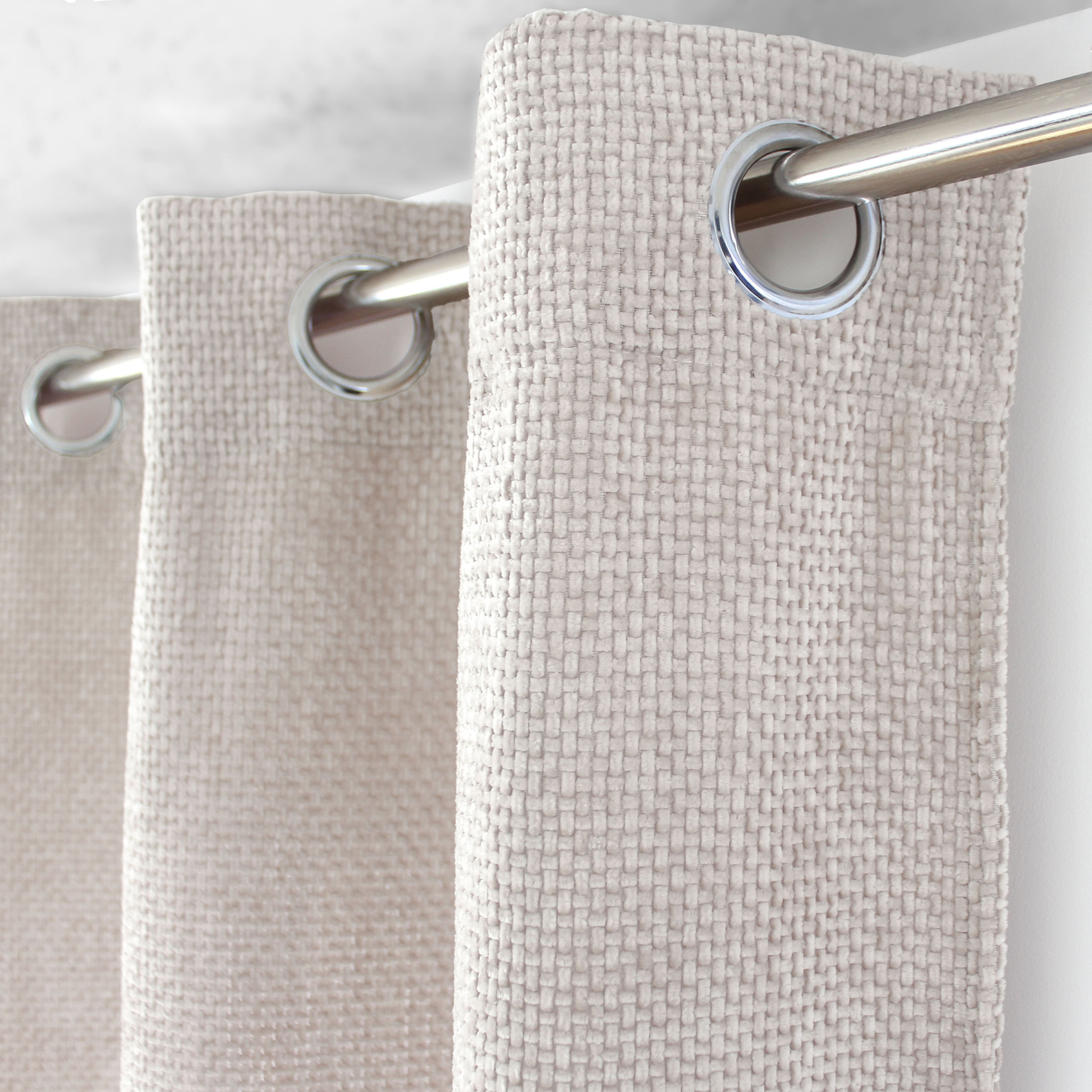 Rideau velours effet chiné tamisant — vue 4