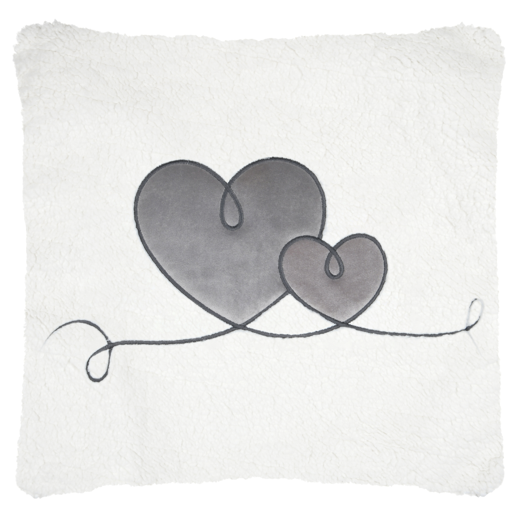 Coussin décoratif à motif cœur