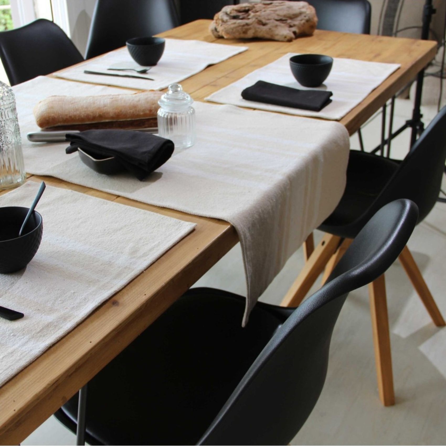 Chemin de table coton épais Rustique — vue 5