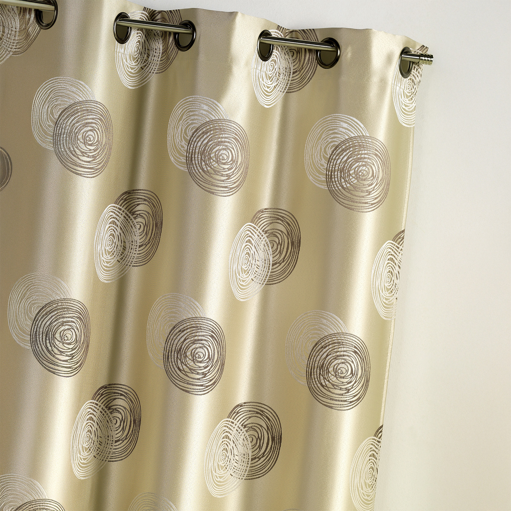 Rideau Jacquard 'Ronds Superposés'