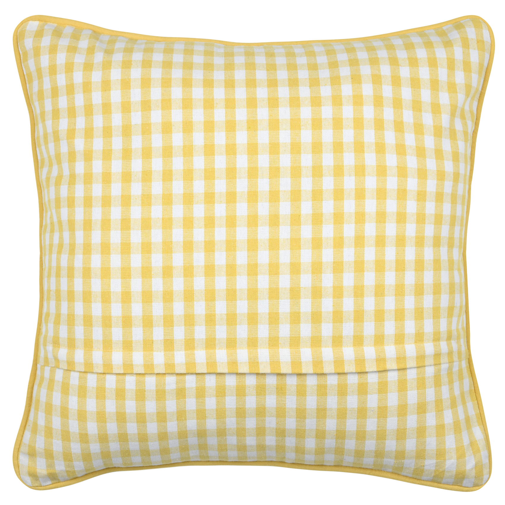 Coussin décoratif motif vichy en polycoton — vue 5