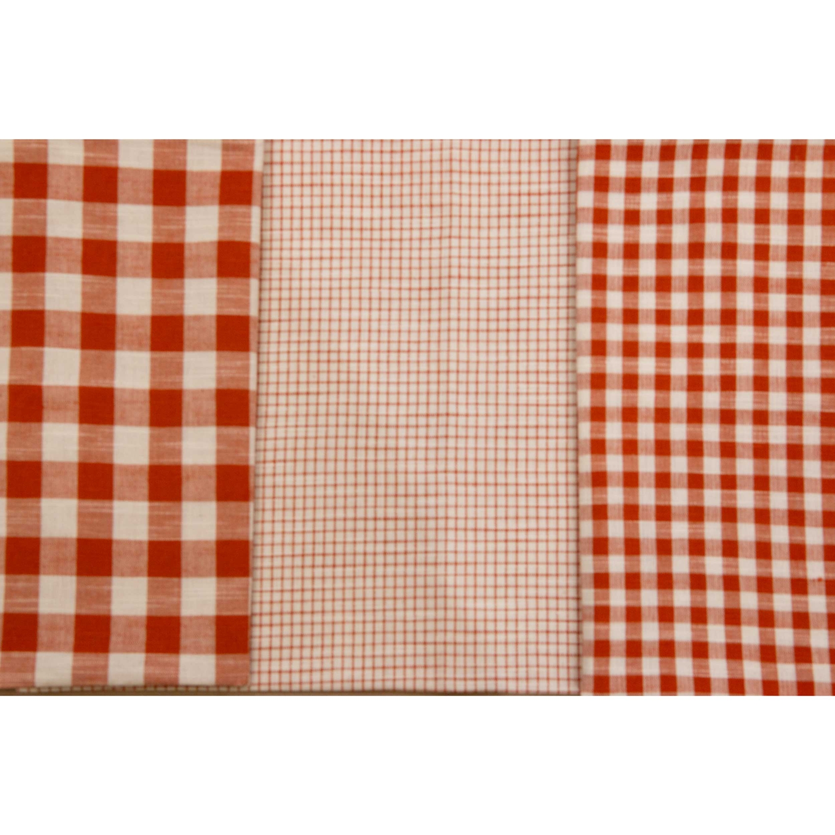 Lot de 3 torchons à carreaux en coton — vue 4