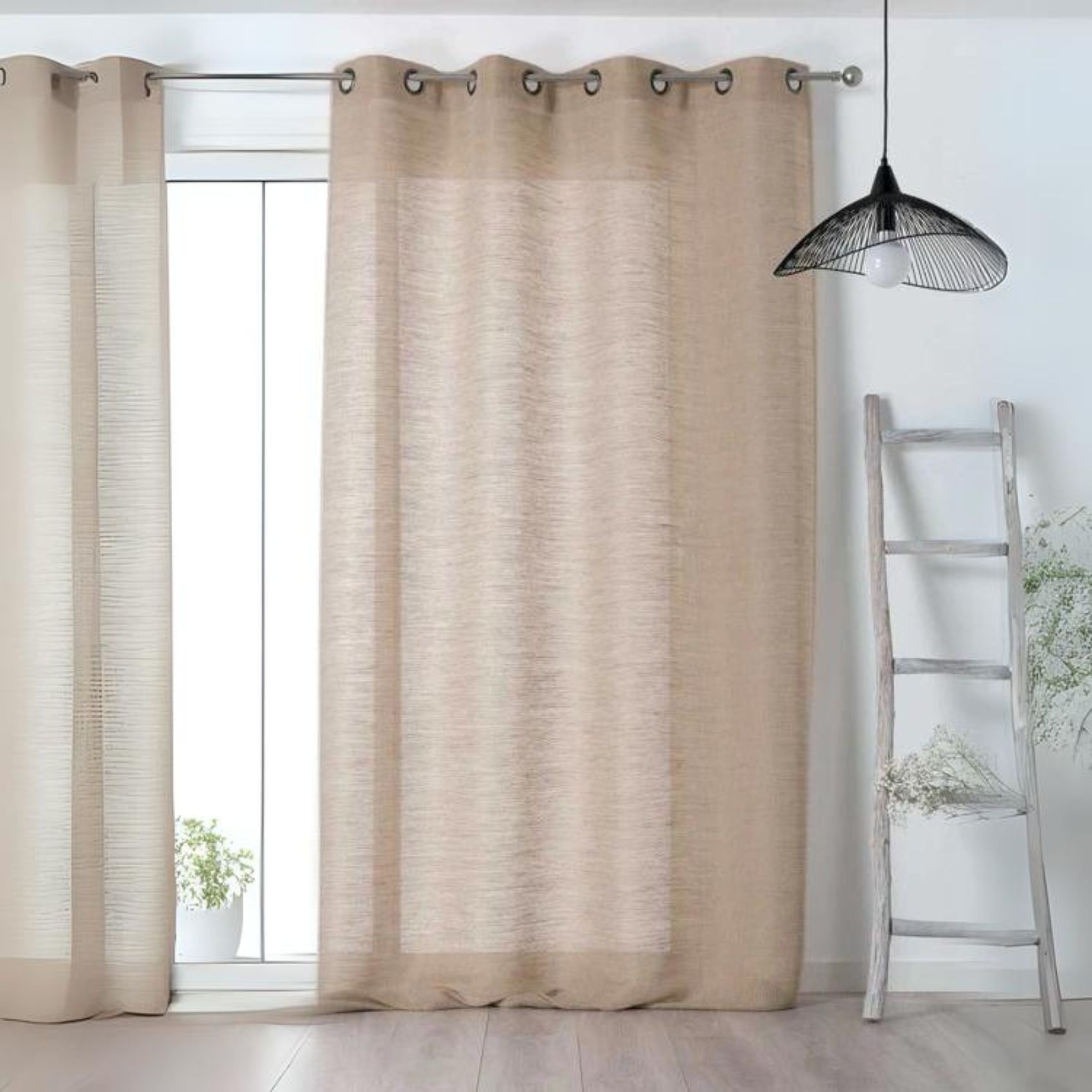 Voilage Aérien en toile de jute — vue 5