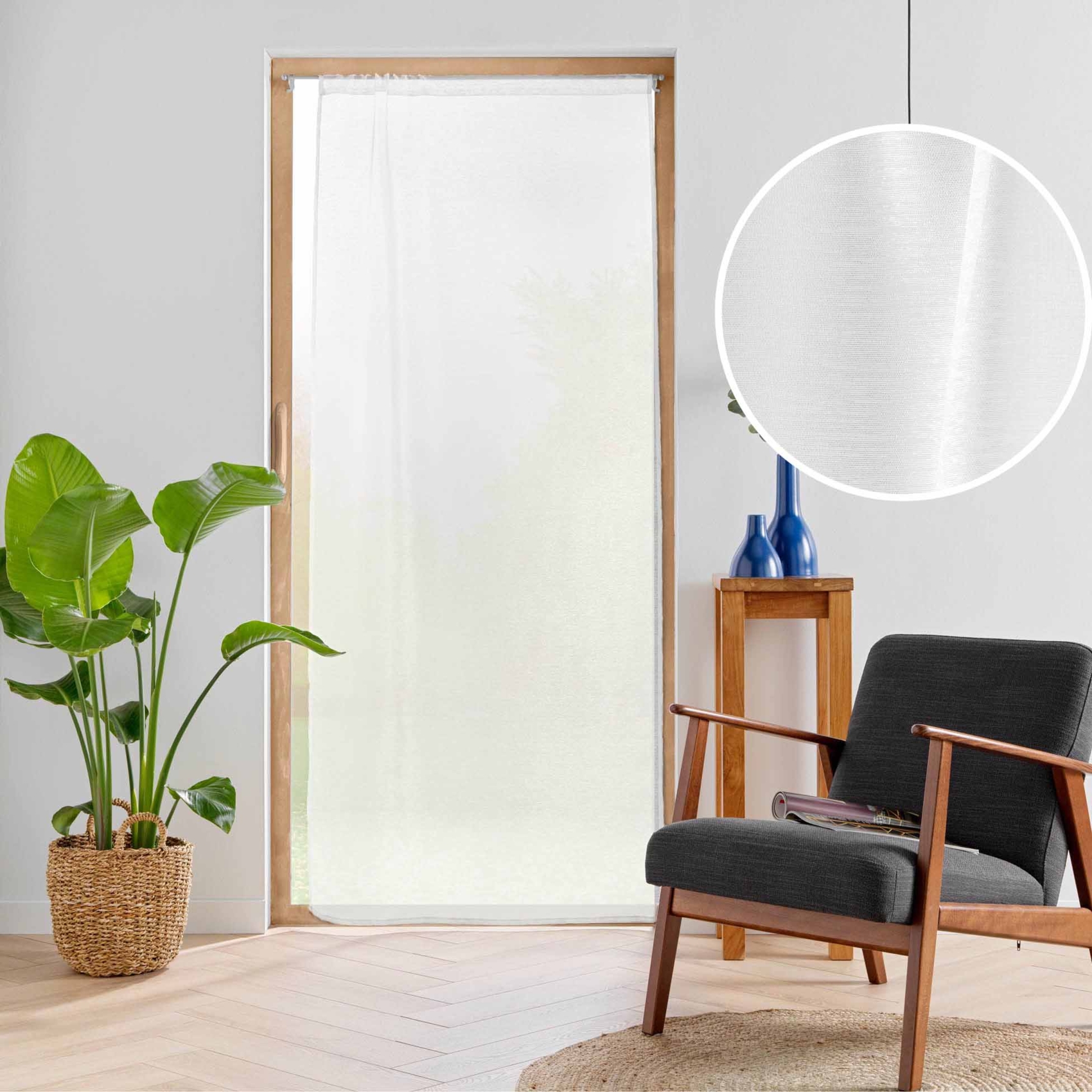 Voilage sablé à passe-tringle — vue 5