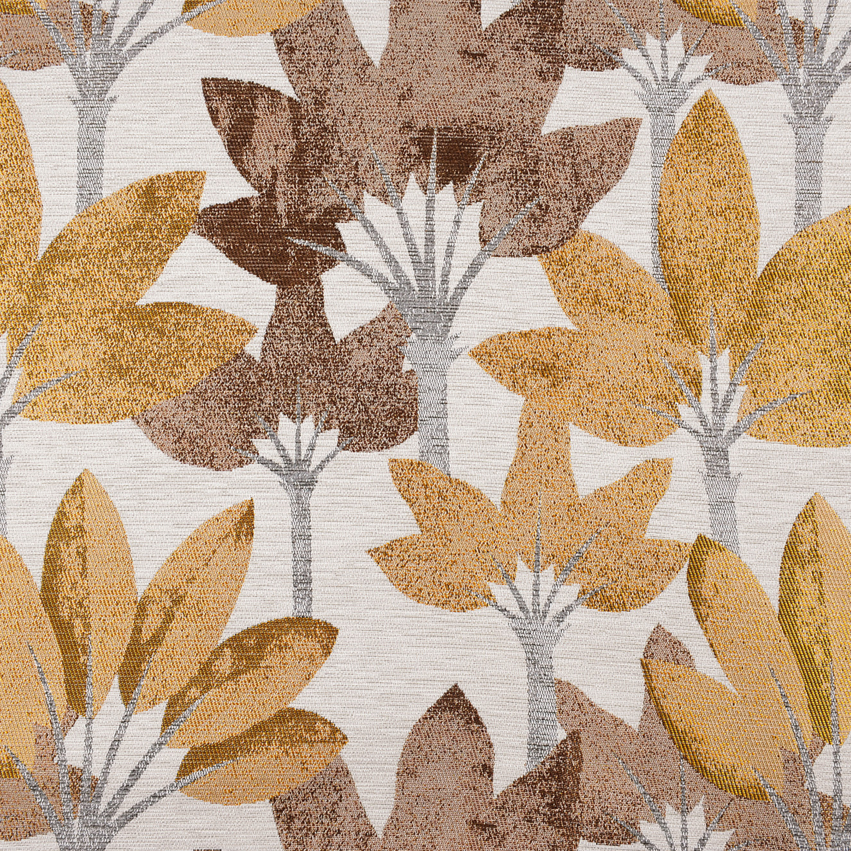 Rideau à oeillets jacquard motif végétal — vue 3