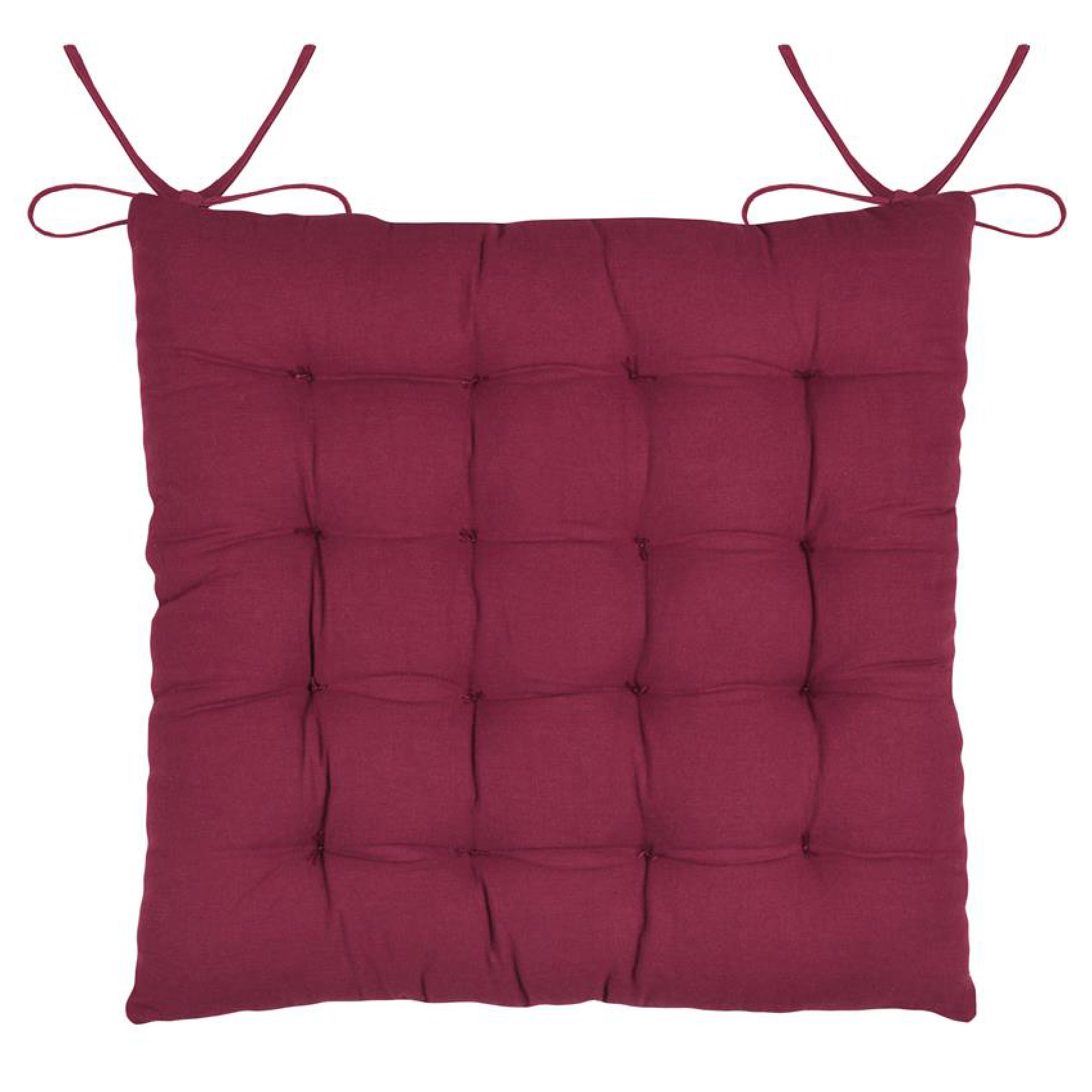 Galette de chaise motif fleurs — vue 3