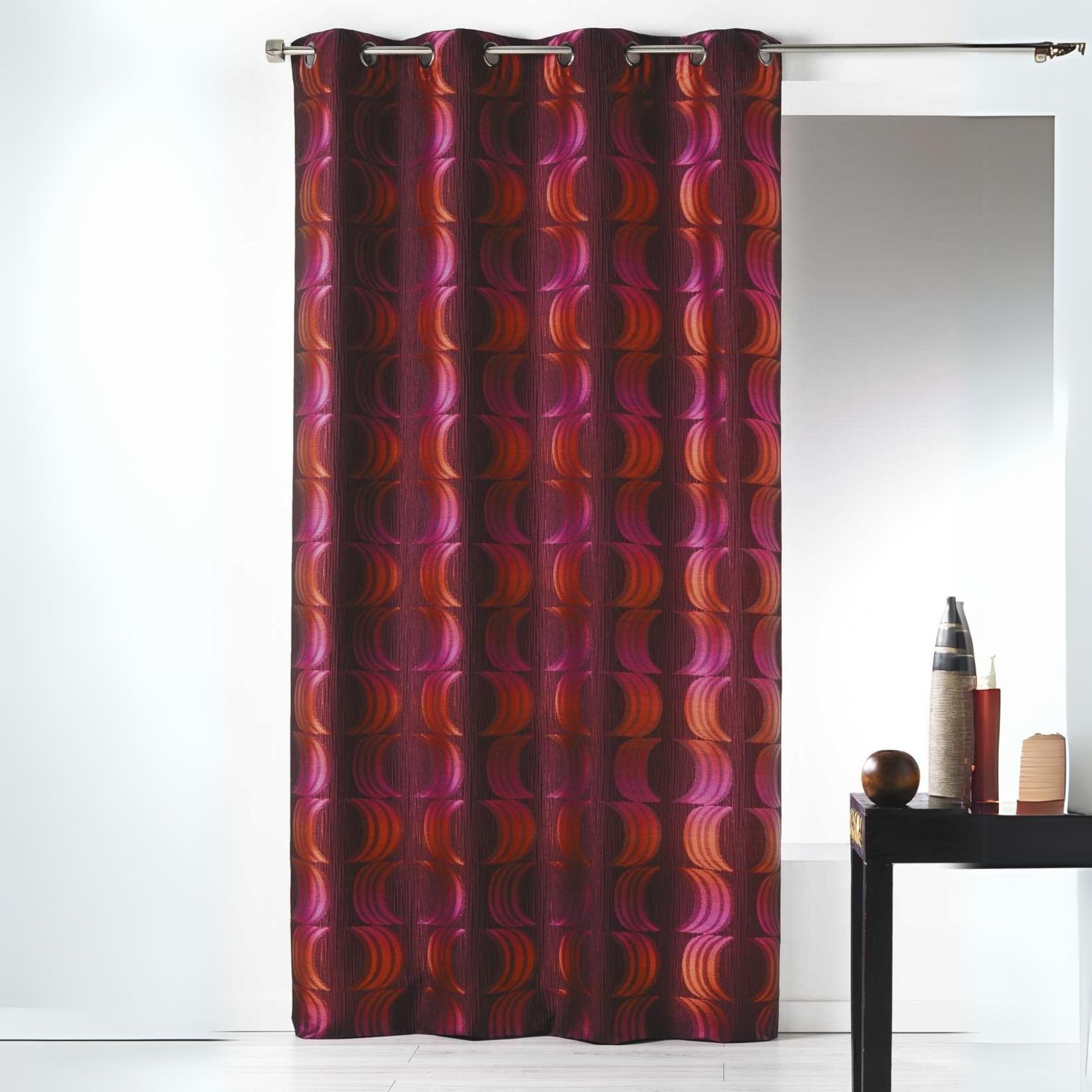 Rideau en Jacquard à Imprimés Croissant de Lune