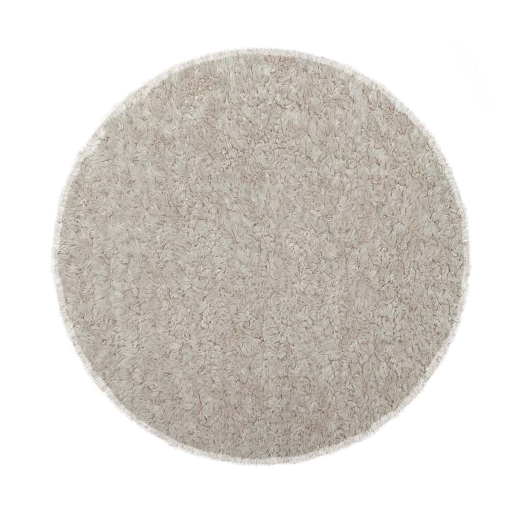 Galette de chaise ronde en tissu bouclette — vue 4