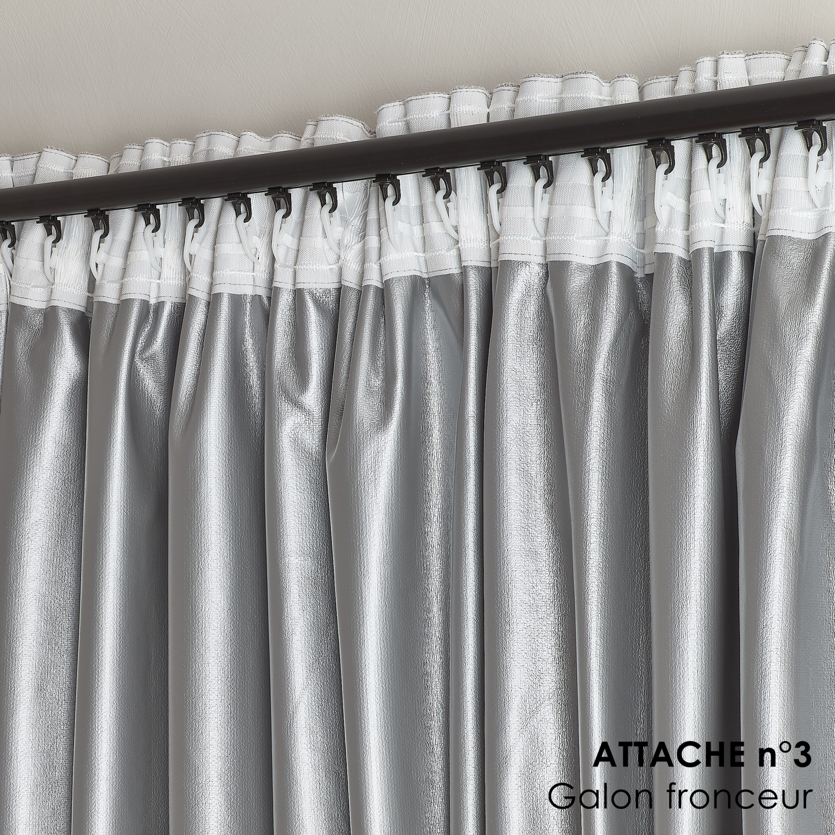 Rideau thermique et occultant accroche 3-en-1 LUZ — vue 3