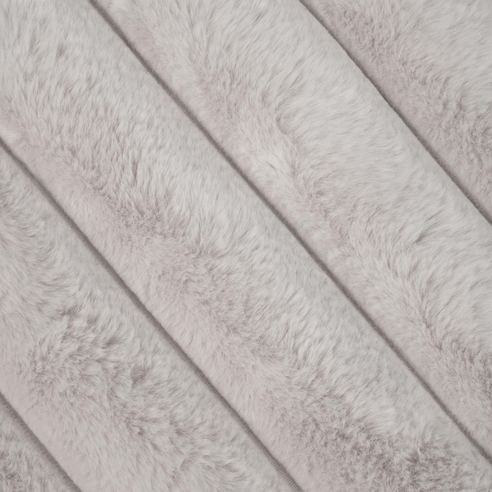 Plaid en fausse fourrure ultra douce à bandes — vue 3