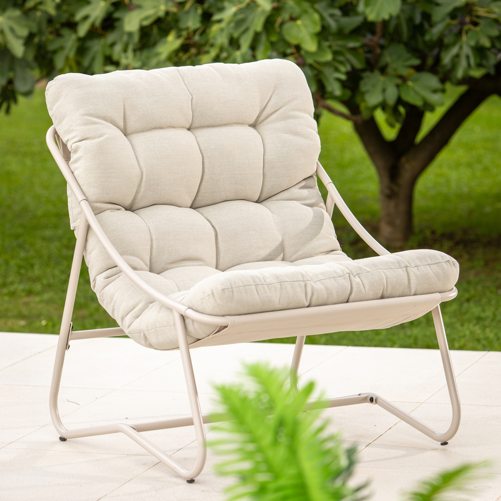 Fauteuil de jardin détente avec coussin — vue 5