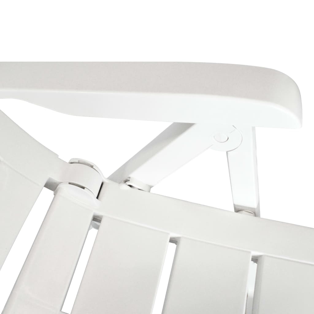 Lot de 2 chaises de jardin inclinables pliables — vue 4