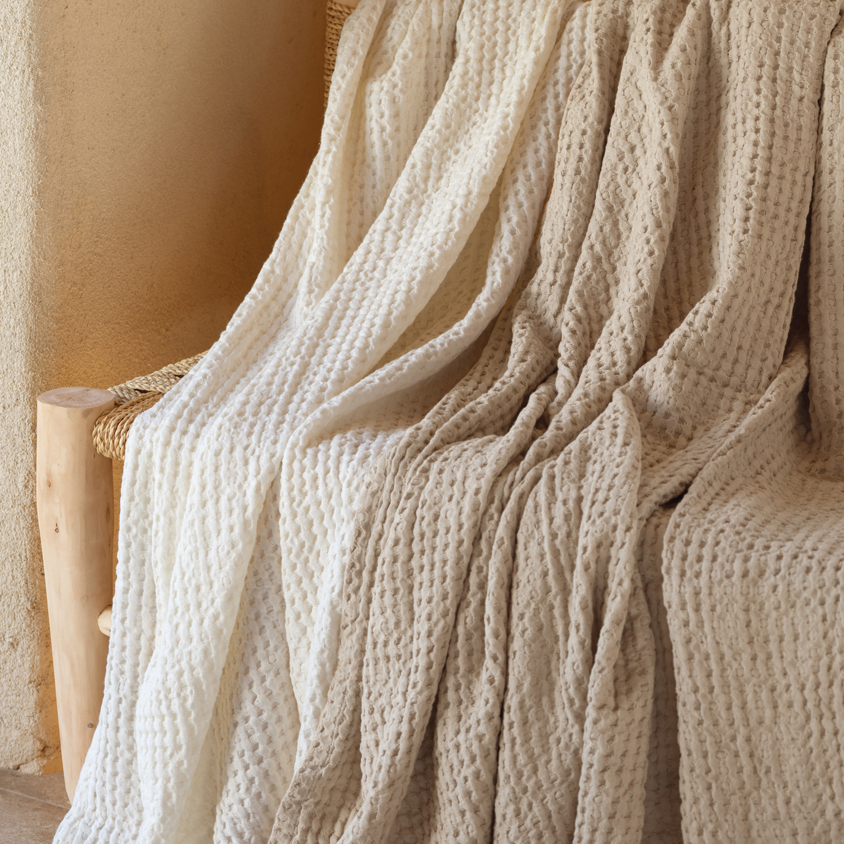 Plaid en coton gaufré — vue 5