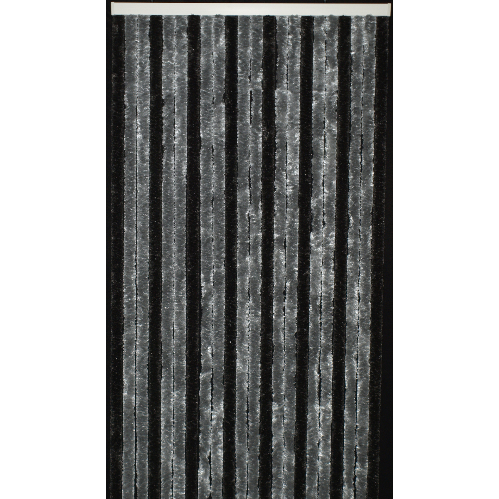 Rideau de porte en chenille bicolore