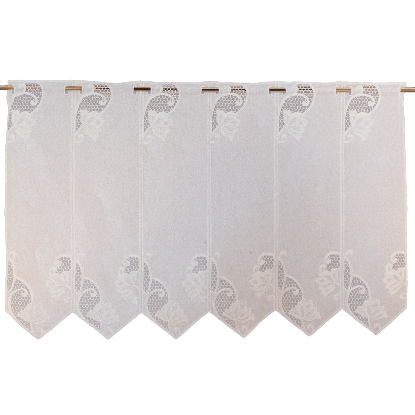 Brise bise brodé motif floral – bas à pointes droites — vue 3