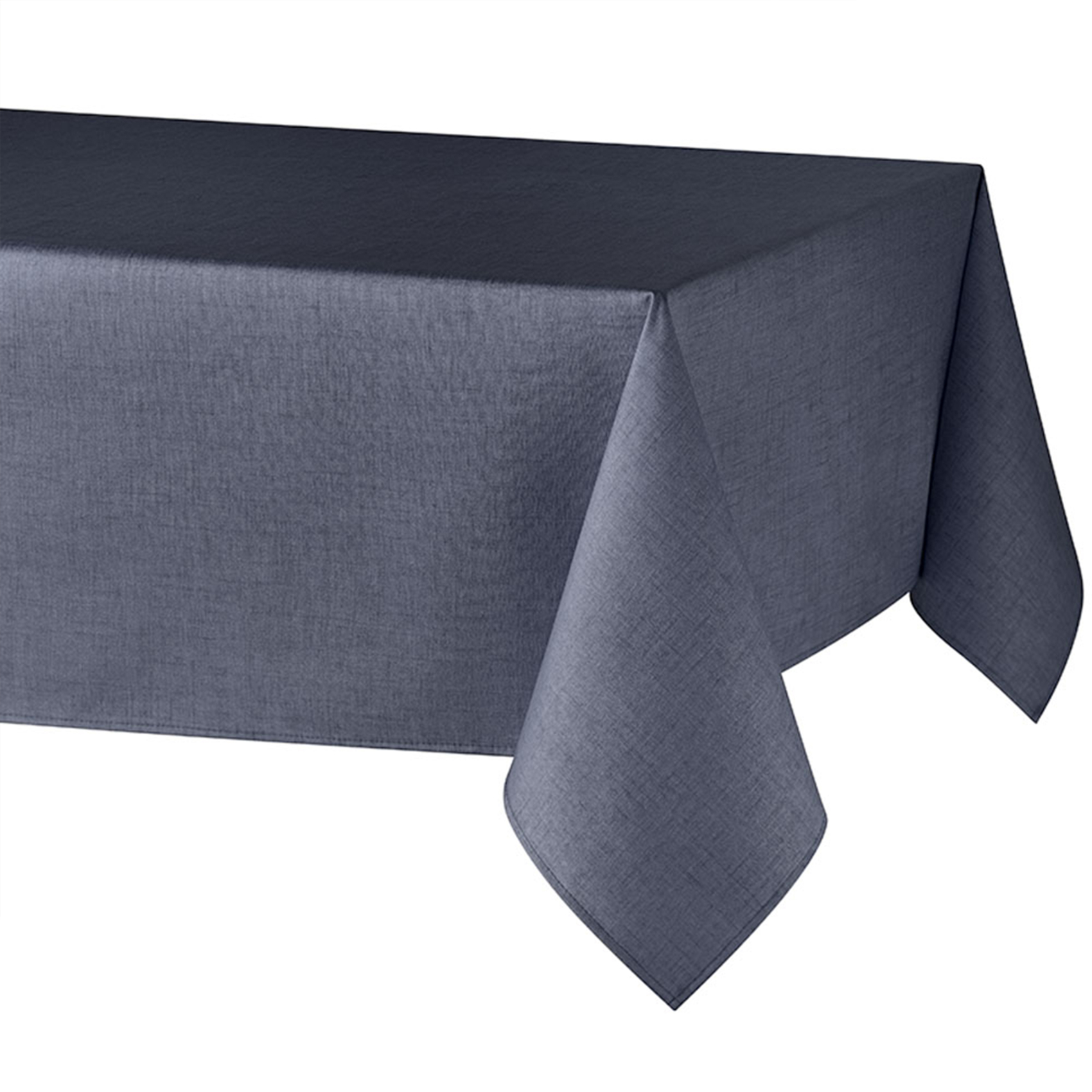 Nappe rectangulaire en polycoton enduit anti-tache unie — vue 6