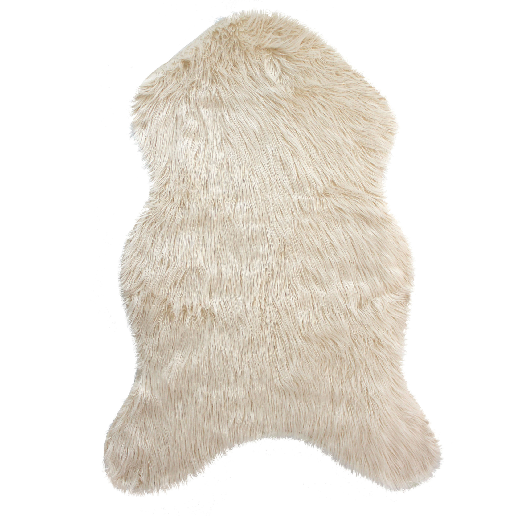 Tapis imitation peau de bête long poils et suédine