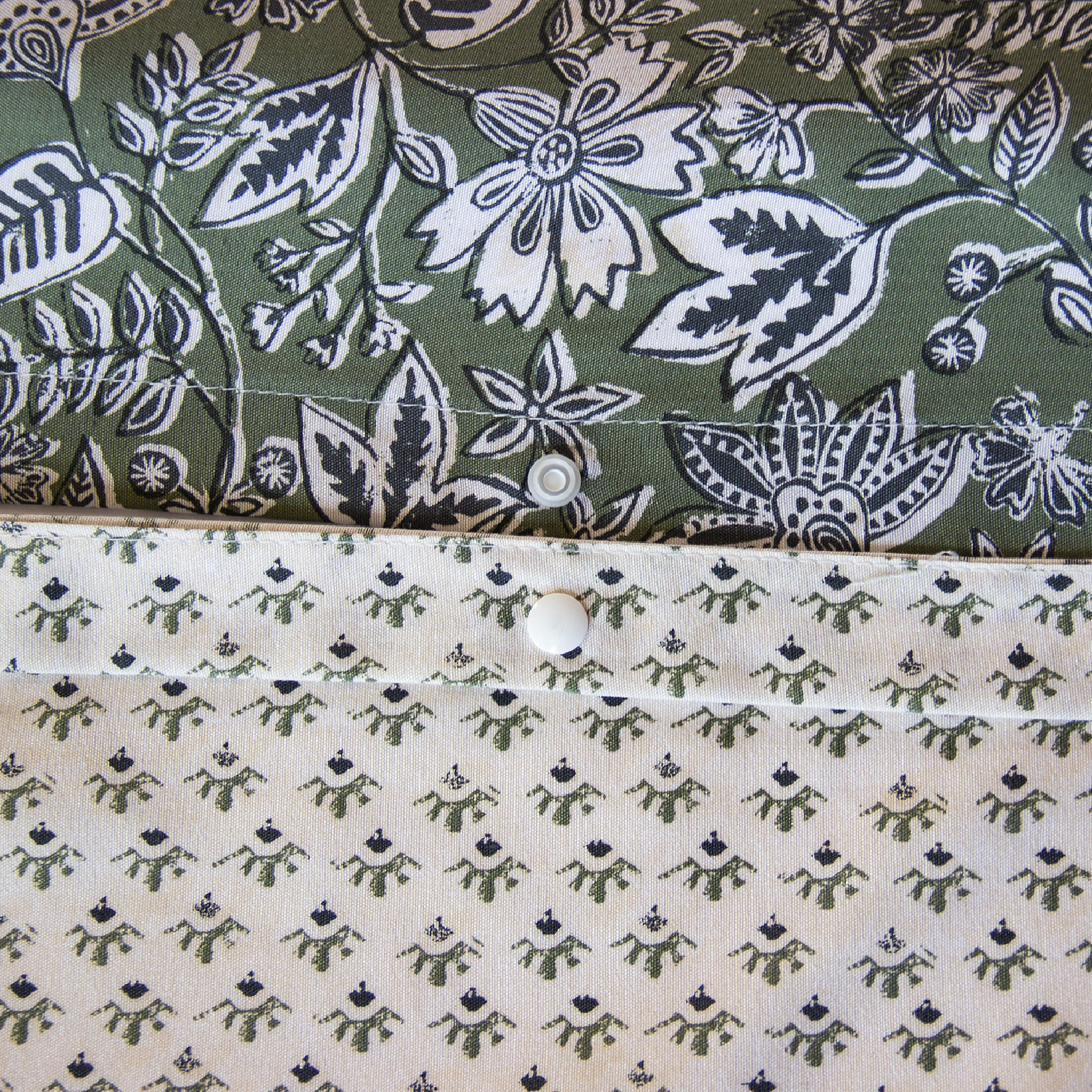 Parure de lit 3 pièces réversible motif floral — vue 5