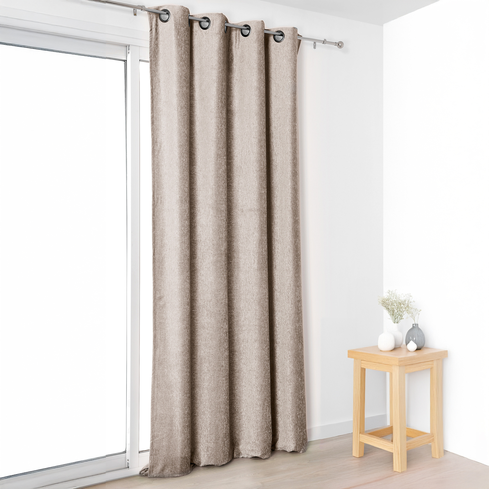 Rideau effet velours velouté uni — vue 6