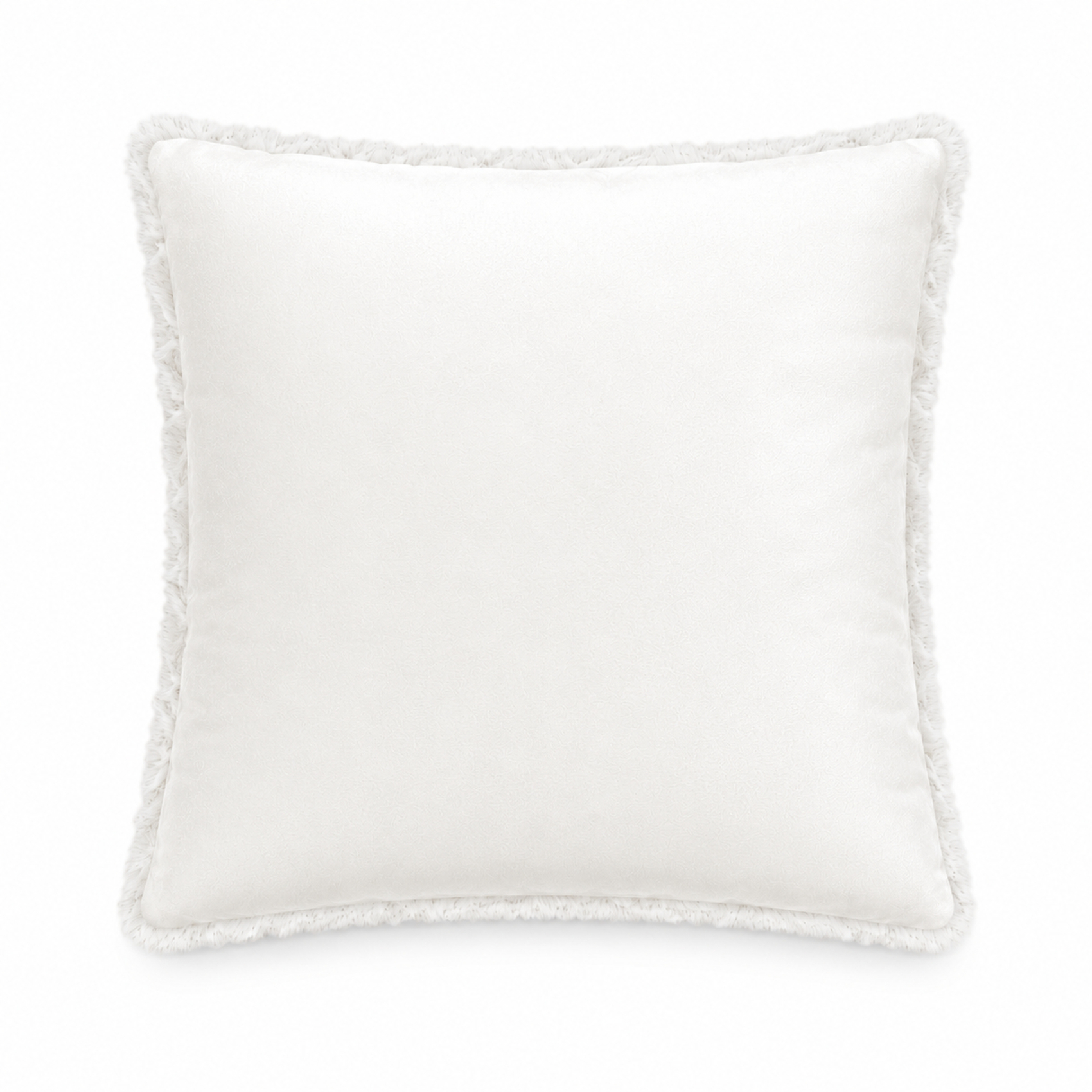 Coussin décoratif moucheté à texture bouclée et dos velours — vue 3