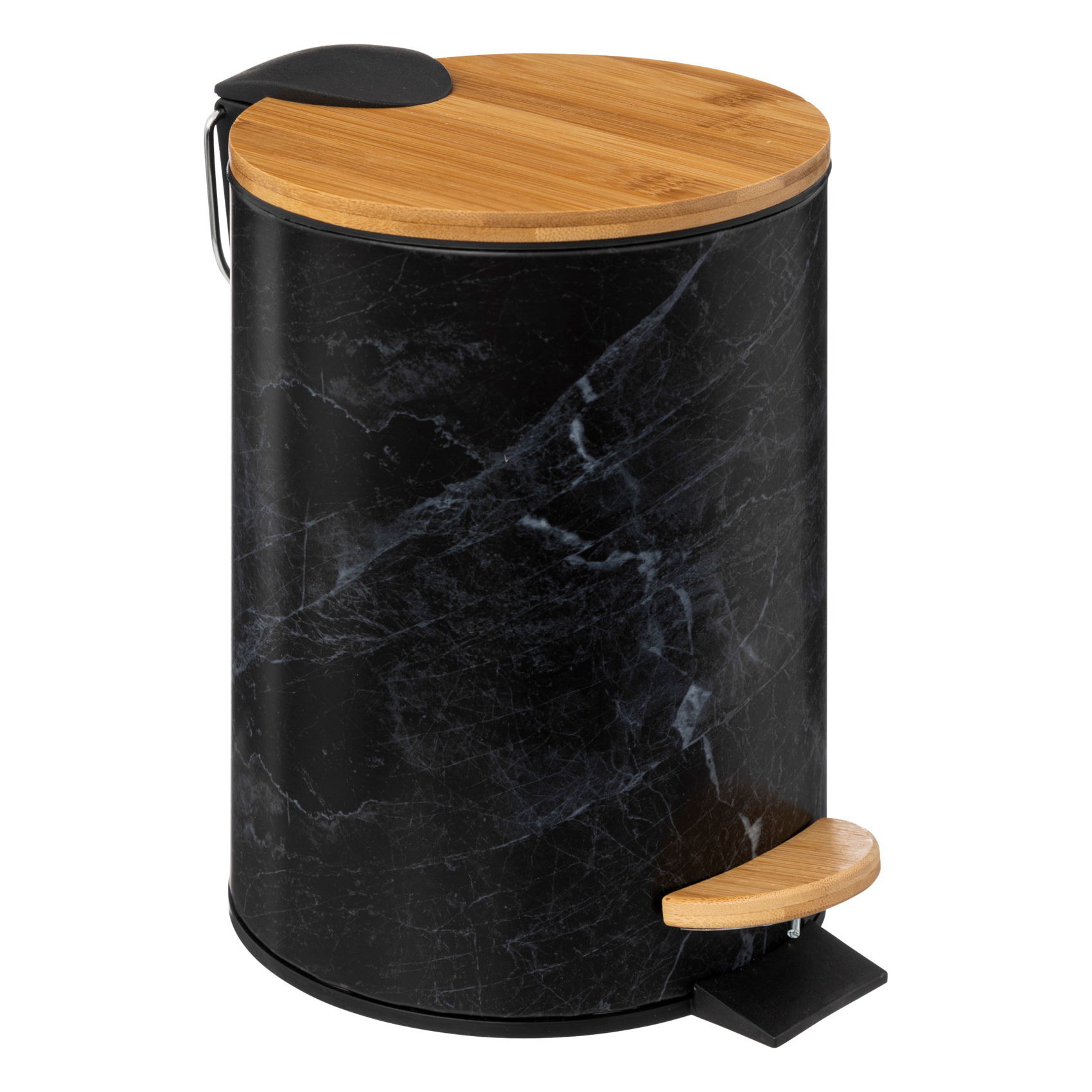 Poubelle de salle de bain effet marbre — vue 5