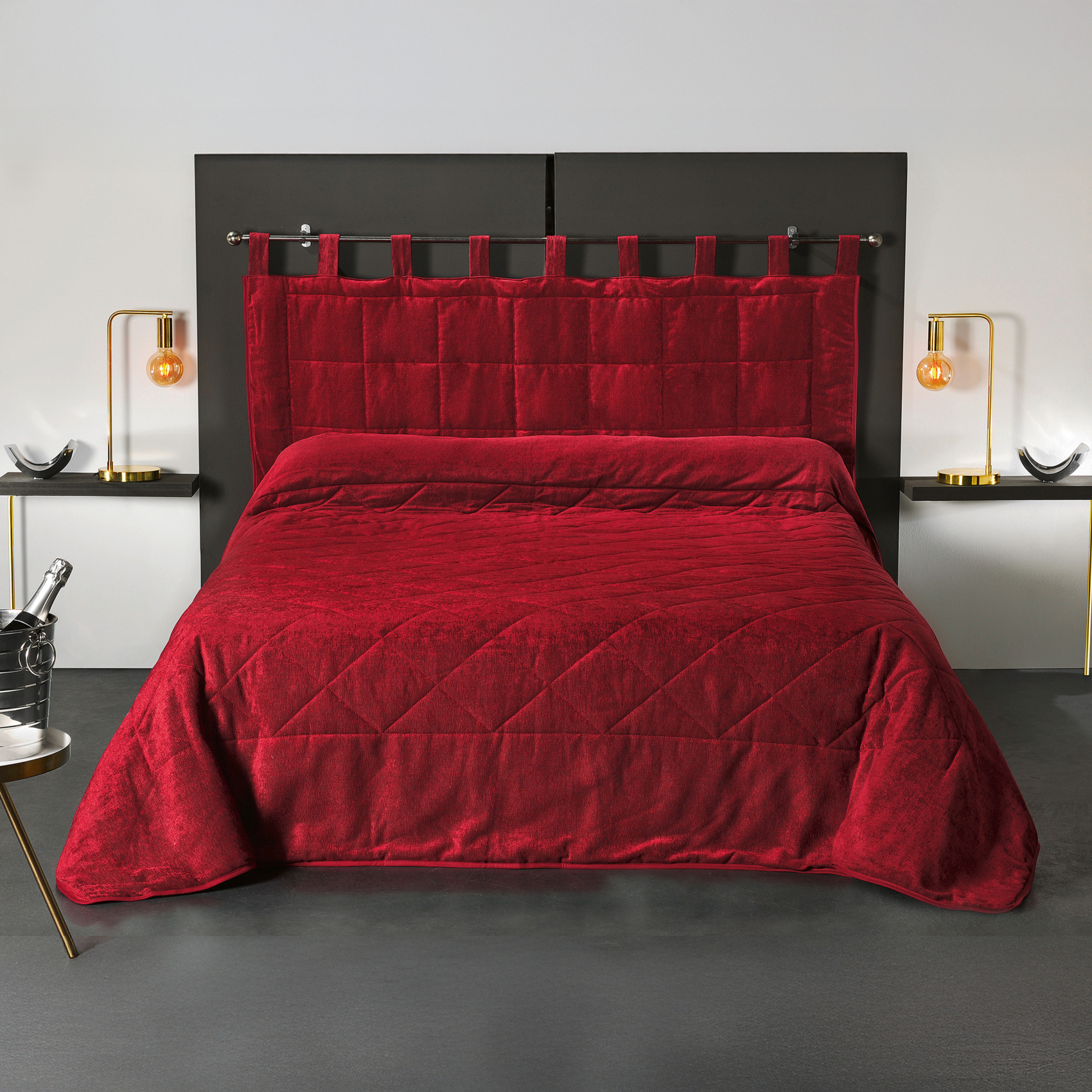 Coussin Tête de Lit à l' Aspect Velours — vue 4